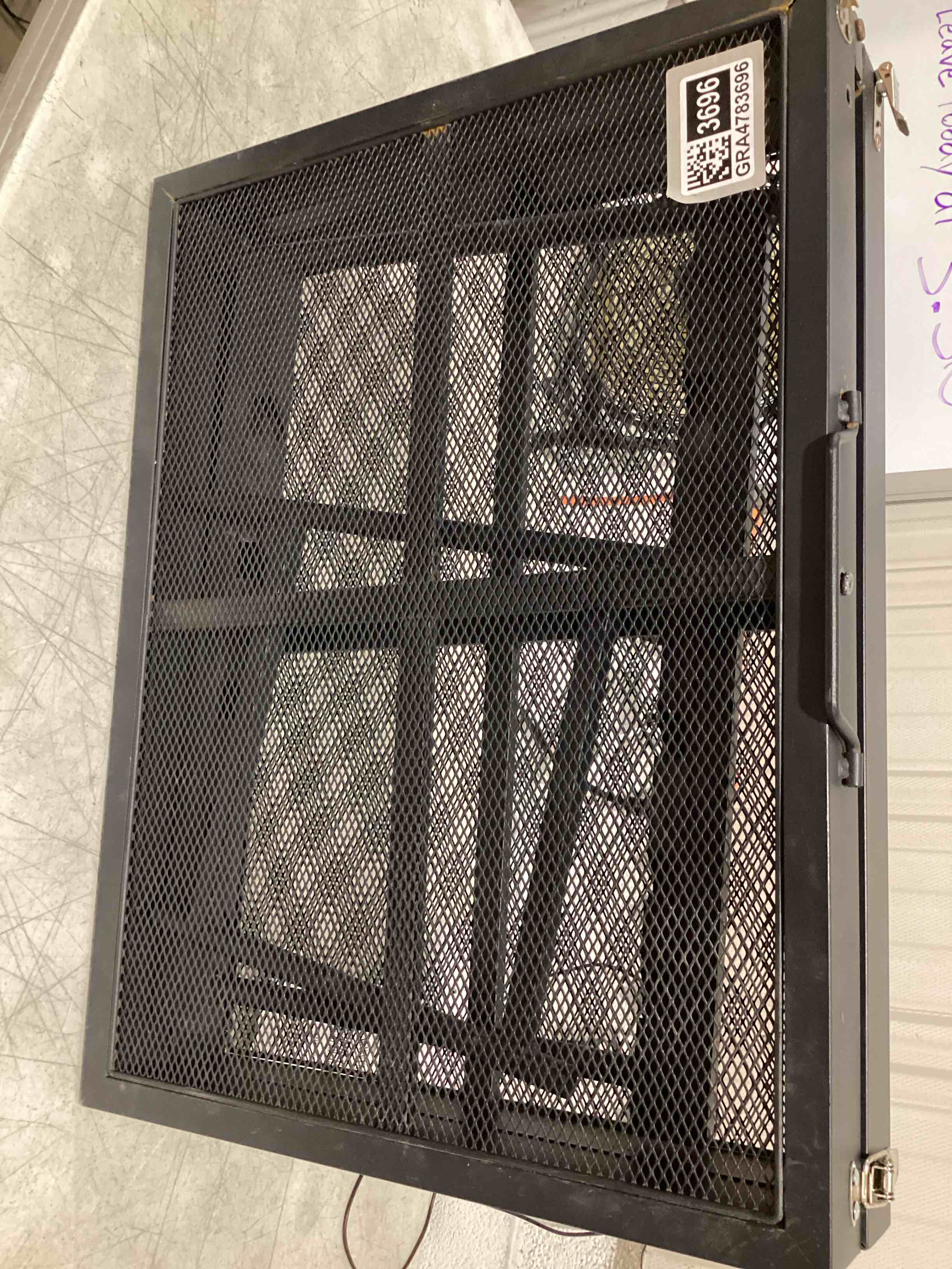 Condition photo showing As Is for sunnydaze decor 24-in x 24-in rectangle plated steel cooking grate