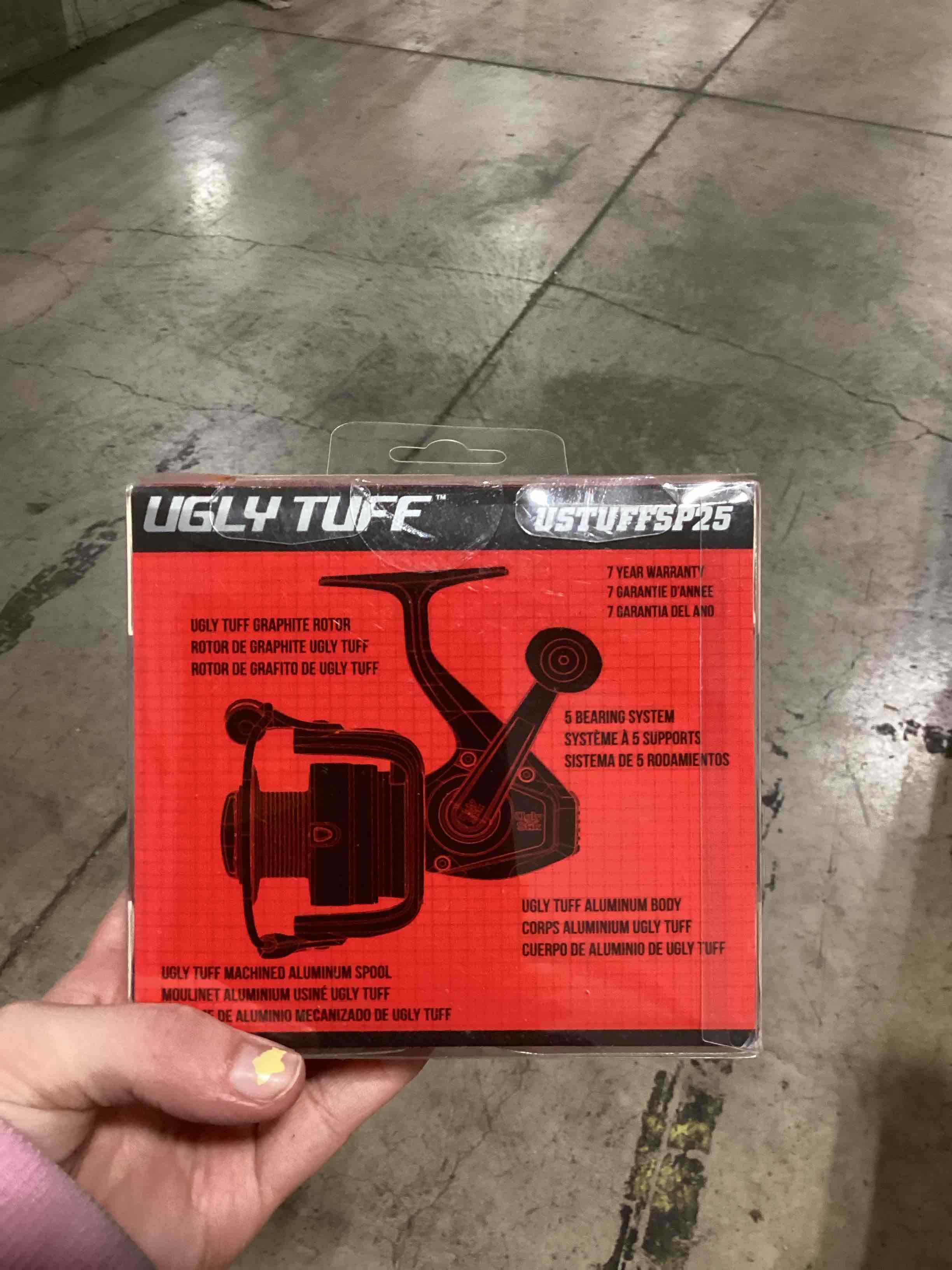 Condition photo showing As Is for ugly stik ugly tuff spinning fishing reel 25