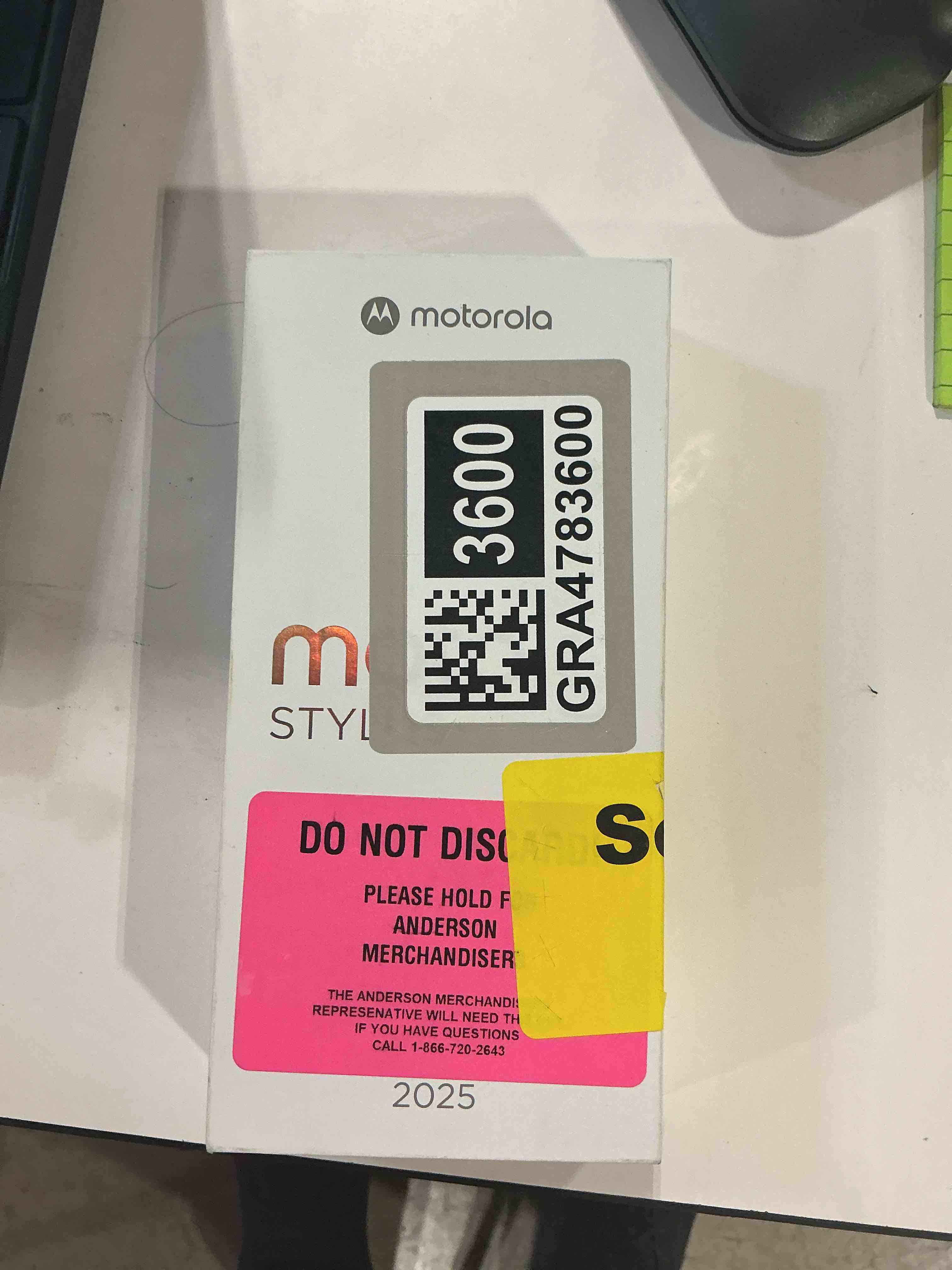 Condition photo showing Good Condition for untested, missing stylus motorola moto g stylus - 2025 | unlocked | made for us 8/256gb | 50mp camera | pantone gibraltar sea