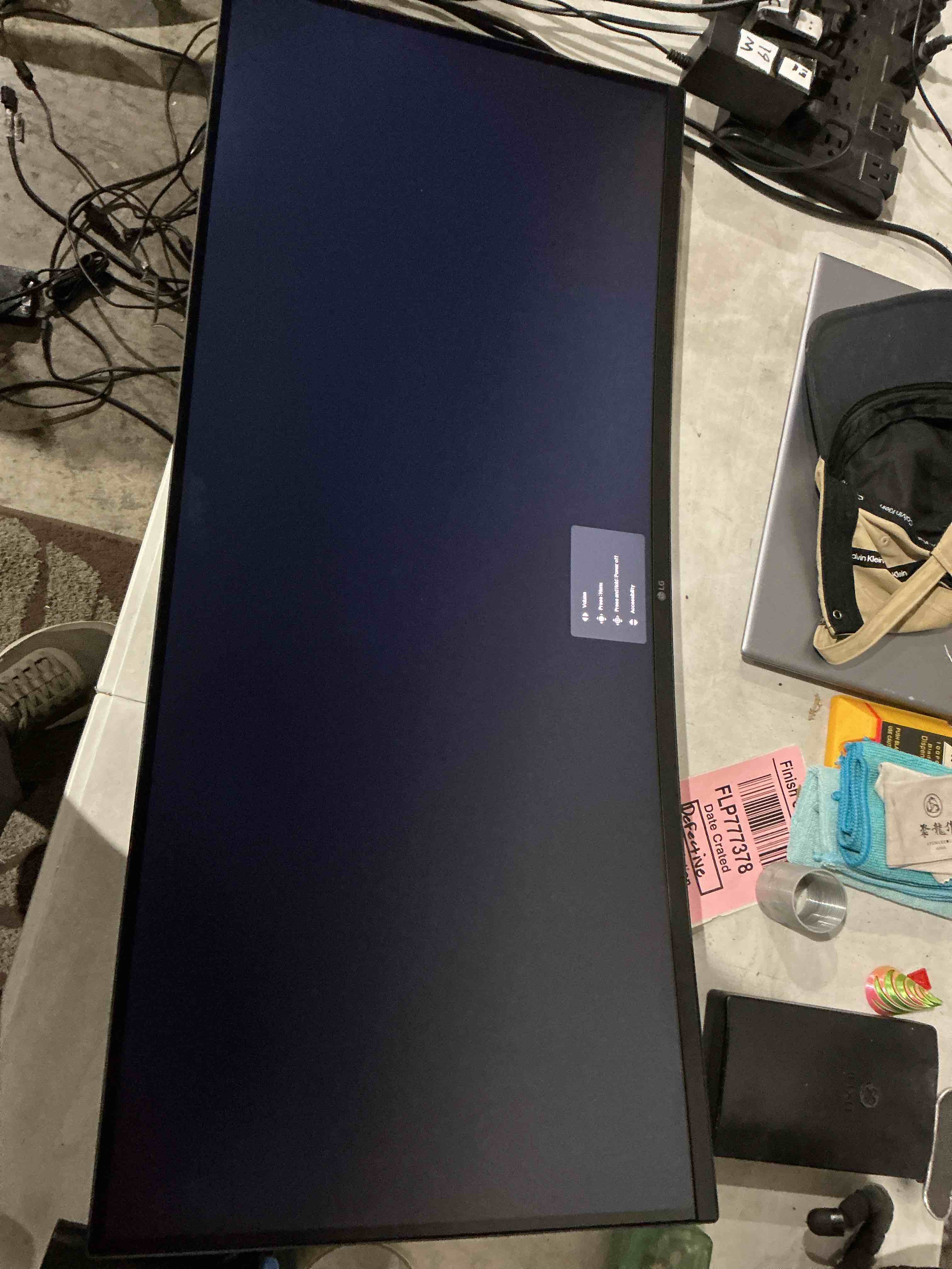 Condition photo showing Good Condition for lg 34wr55qk-b 34-inch ultrawide wqhd (3440 x 1440) curved computer monitor, 100hz, 5ms, hdr10, reader mode, hdmi, displayport, usb type-c, tilt/height adjustable stand, black