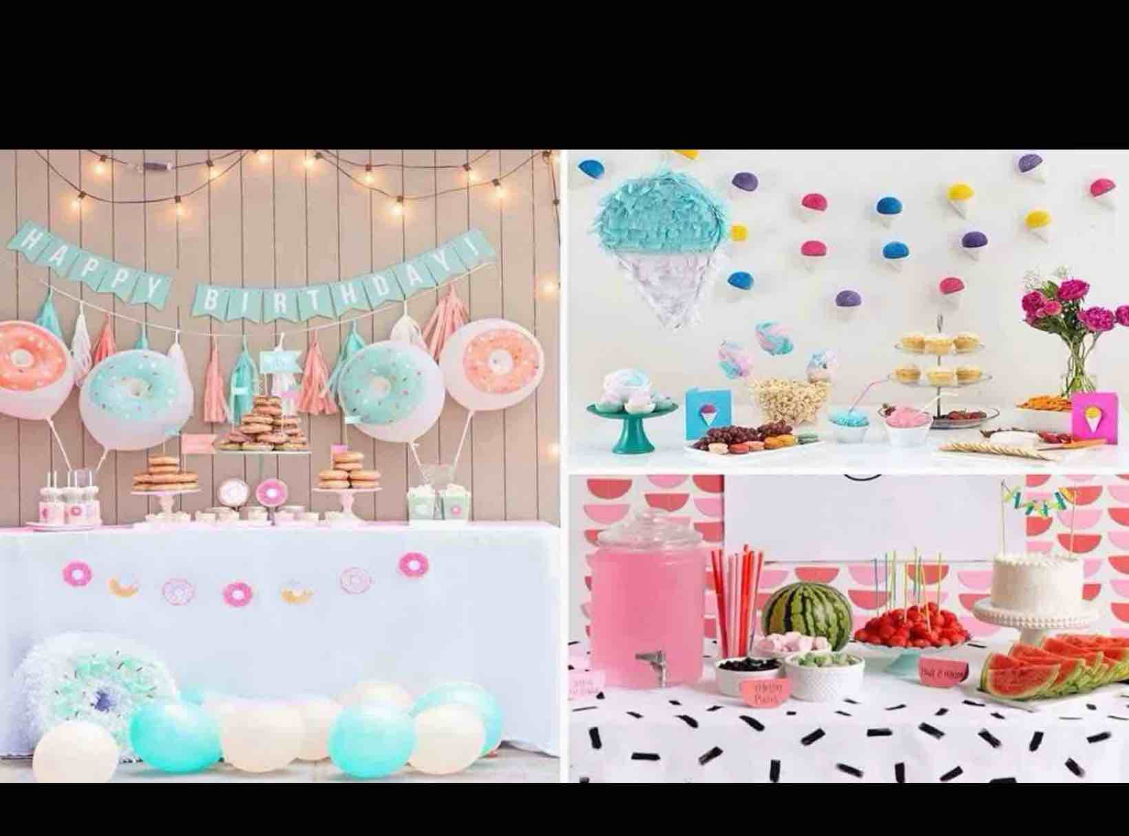 Condition photo showing As Is for assorted celebration/decoration supplies (may include a variety of styles, colors, and themes)