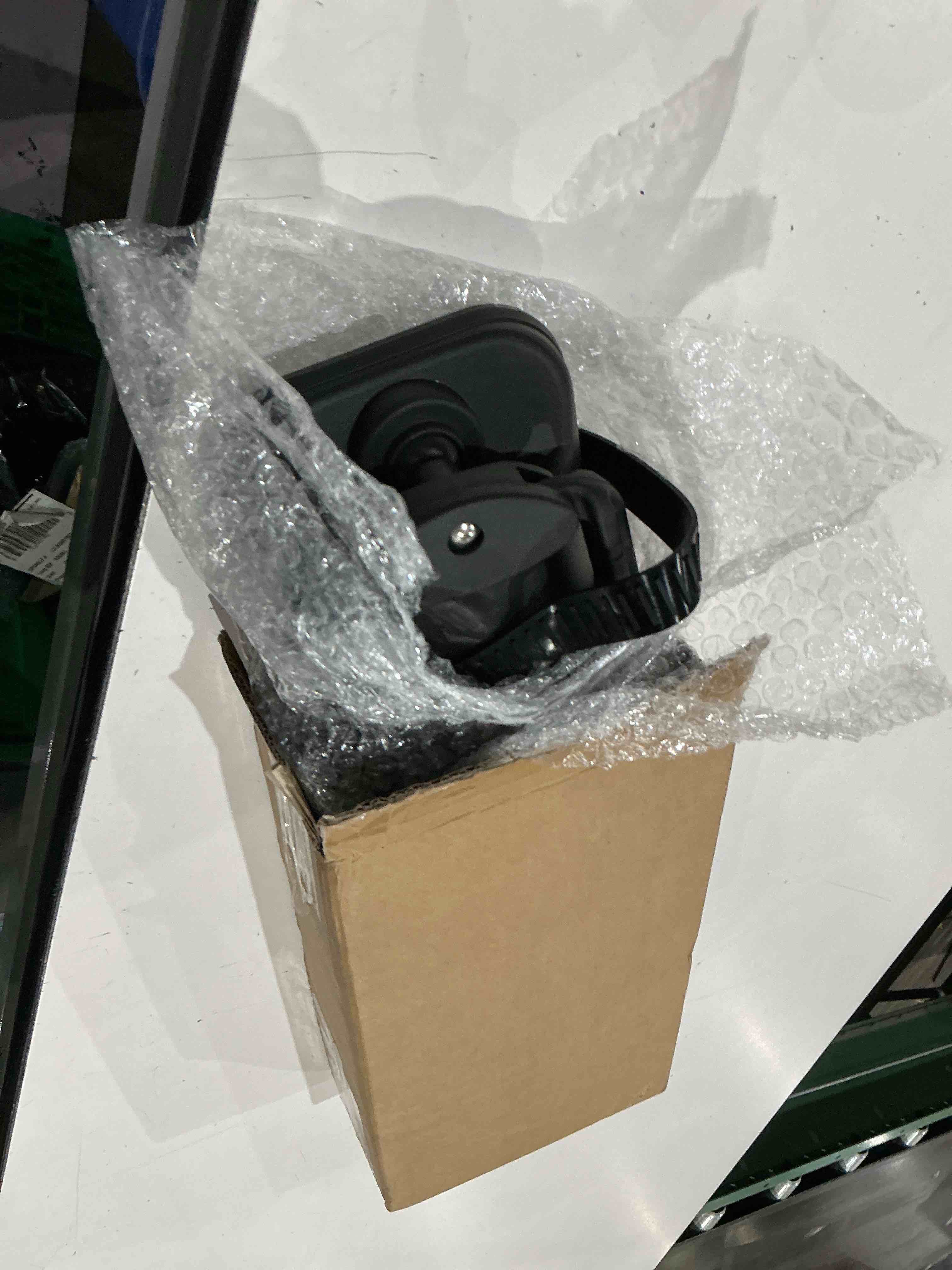 Condition photo showing As Is for black car towing mirror clip on side extension towing mirror 360 degree rotation adjustable dual view tow for car truck auto caravan(2 pcs)