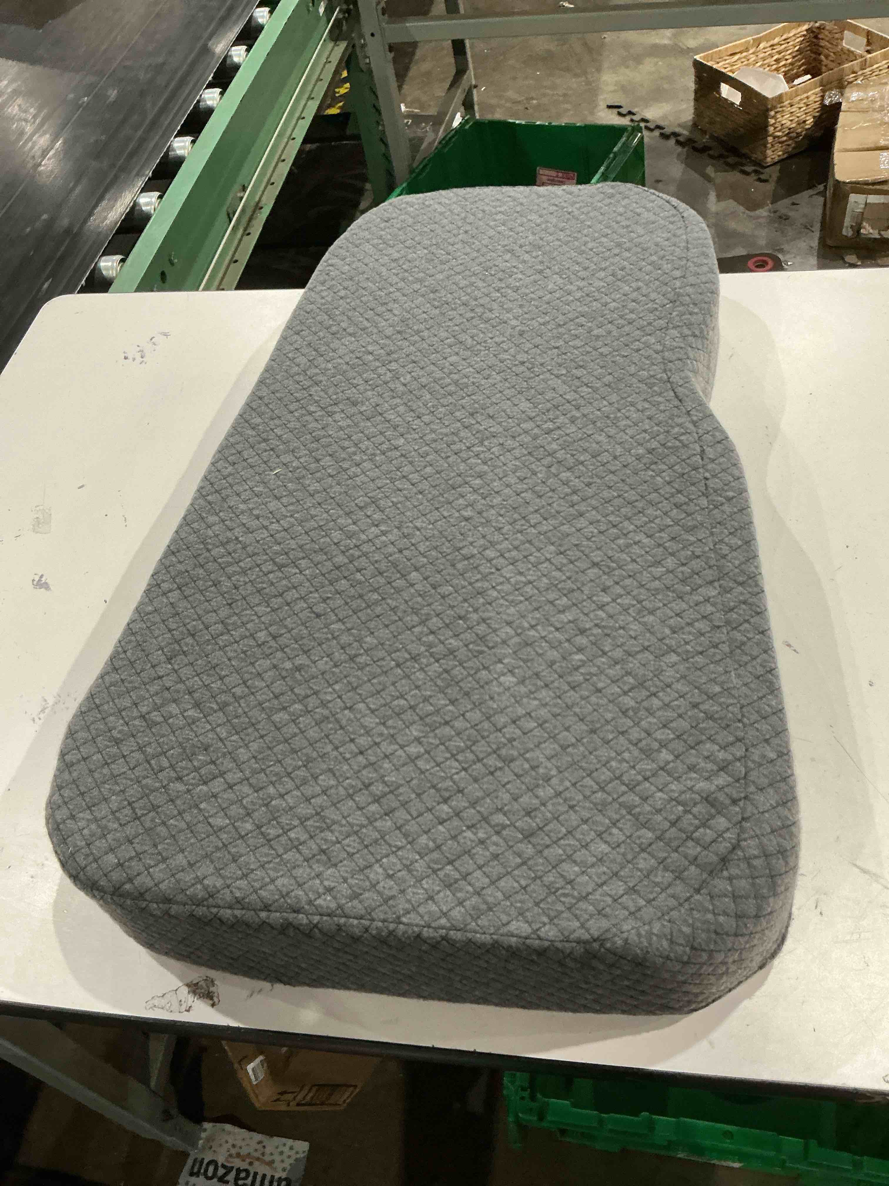 memory foam knee pillow for side sleepers, leg pillow for knee, separates the knees for body alignment-between leg pillow for lower back pain relief and pregnancy support -(grey)