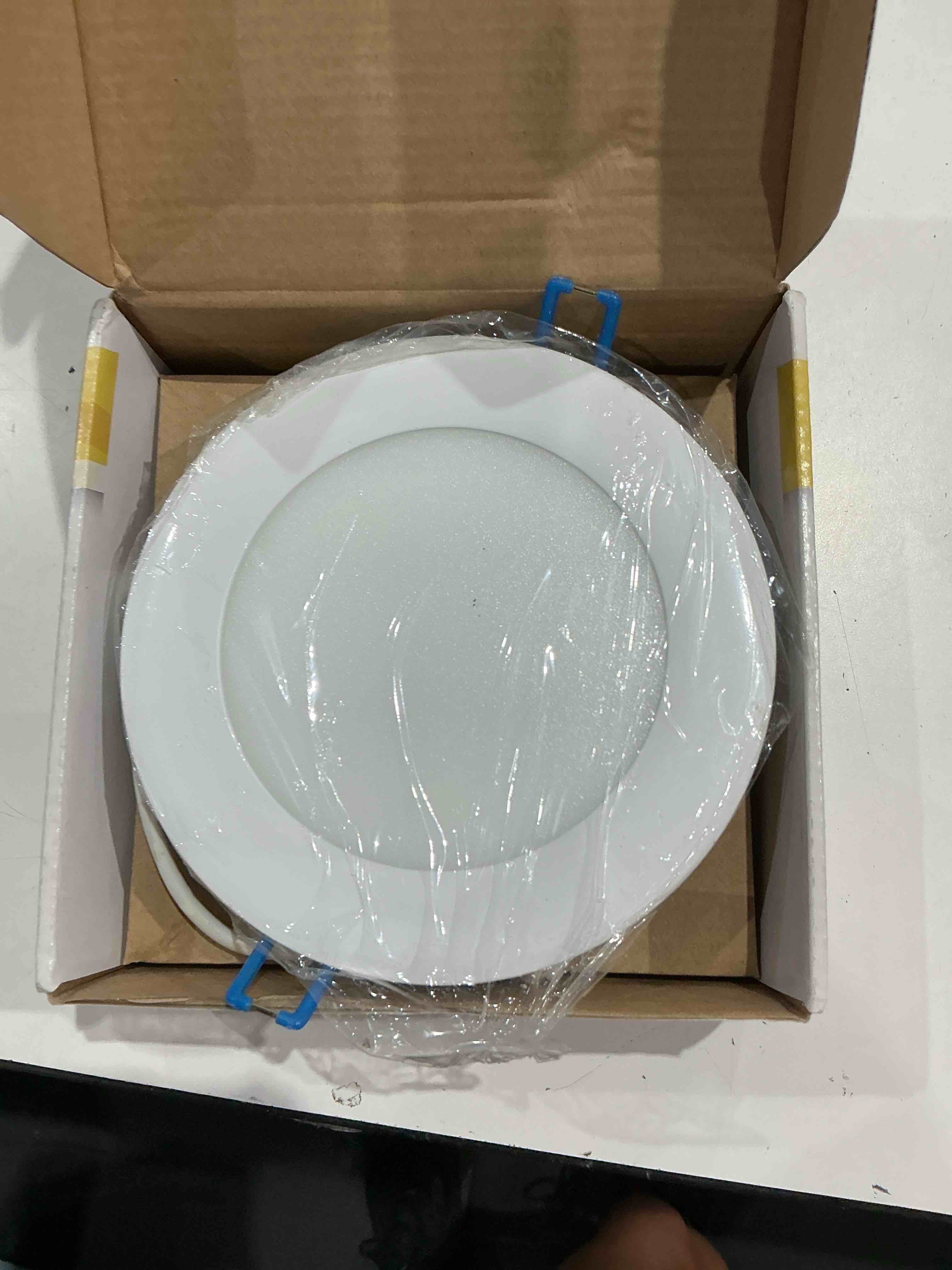 goodlite g-20046 slim led recessed ultra-thin round ceiling light-1000 lumens, 12w, ic-rated, energy star, cri-90> 120v dimmable super white 5000k 5 inch