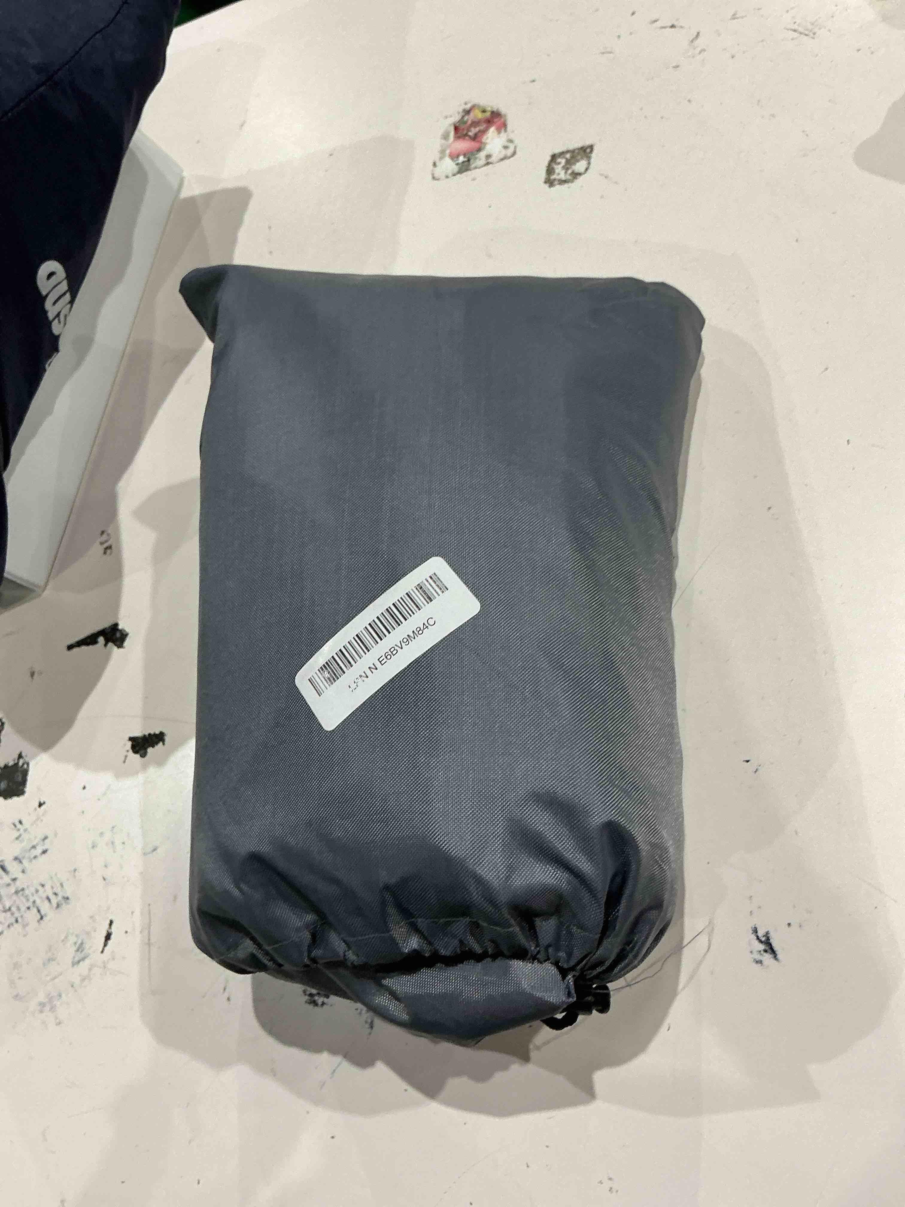 Condition photo showing As Is for adnee 85×27.5 inch round hot tub full cover cap protector - full coverage hot tub covers replacement - waterproof portable overall spa safety protector for outdoor hot tubs 7'1\" (round)