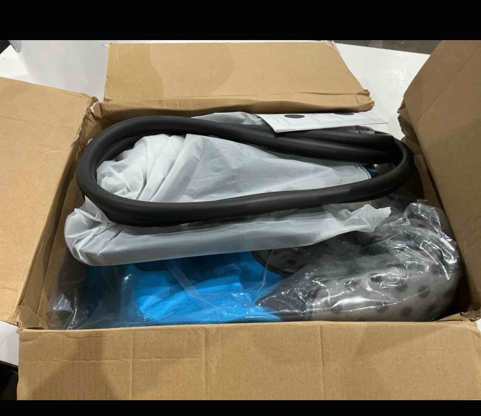 Condition photo showing As Is for newgo cold therapy machine with programmable timer for knee & shoulder after replacement surgery, lightweight ice machine compression pad with quiet pump for swelling, injuries, joint pain, arthritis