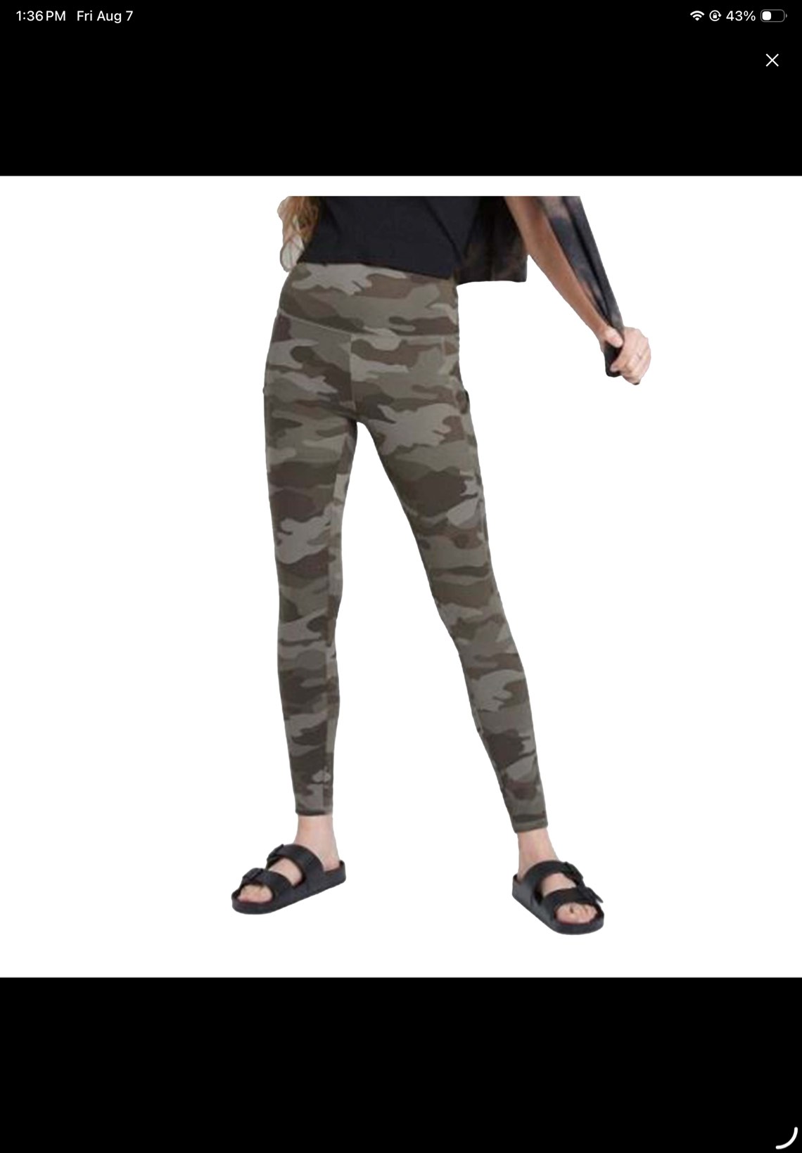 wild fable women's high-waisted ultra soft leggings medium green camo