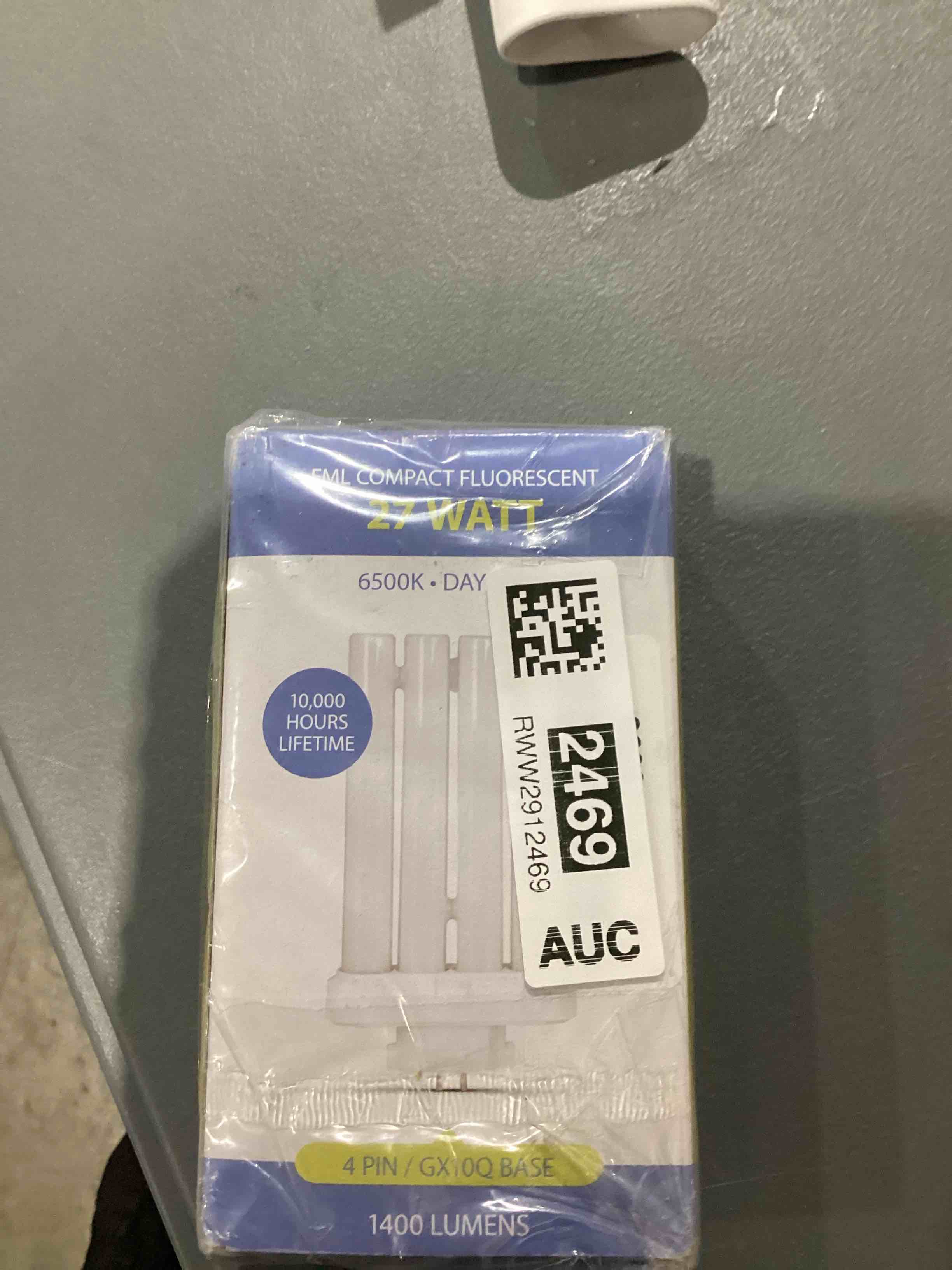 Condition photo showing Good Condition for arsuk 27w 4-pin gx10q-4 cfl bulb, 6500k daylight | fml27 lamp quad tube 4-prong light bulb plug-in compact fluorescent light 27 watt replacement lamp for desk, office reading lamp bulb