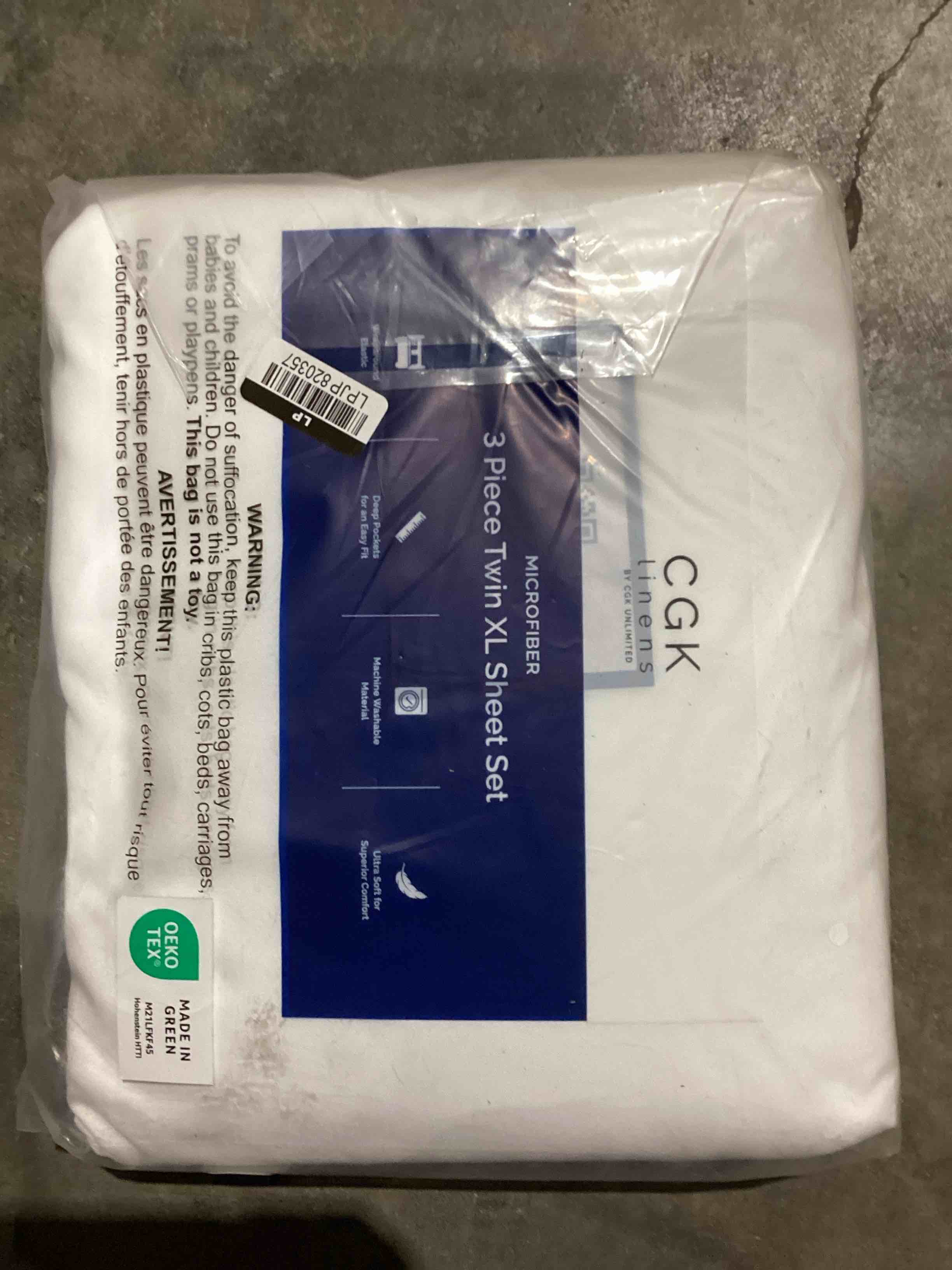 Condition photo showing Good Condition for twin xl size - extra soft, breathable & cooling - hotel luxury durable bed sheets for women & men - deep pockets, easy-fit & wrinkle-free - bright white oeko-tex