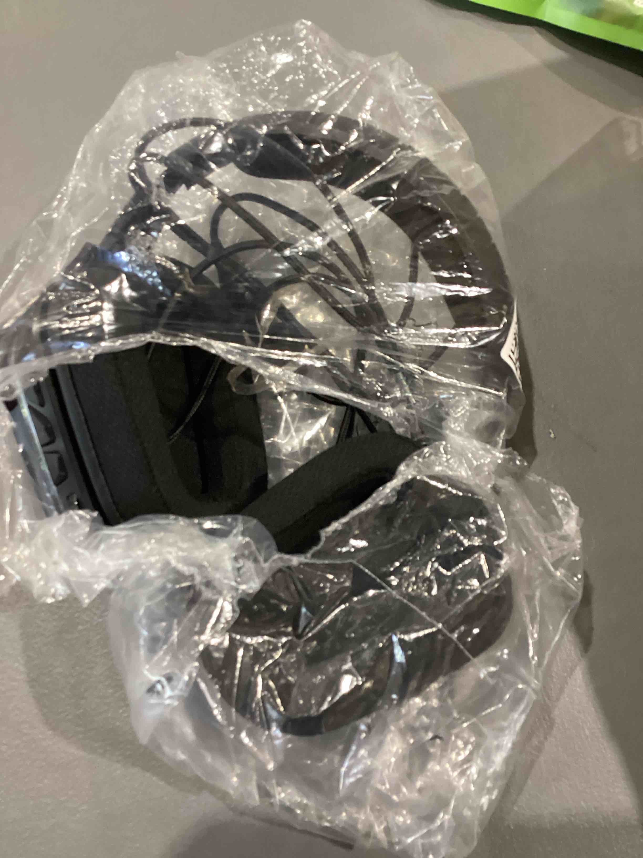 Condition photo showing As Is for logitech g733 lightspeed wireless gaming headset with suspension headband, lightsync rgb, blue vo!ce mic technology and pro-g audio drivers - black