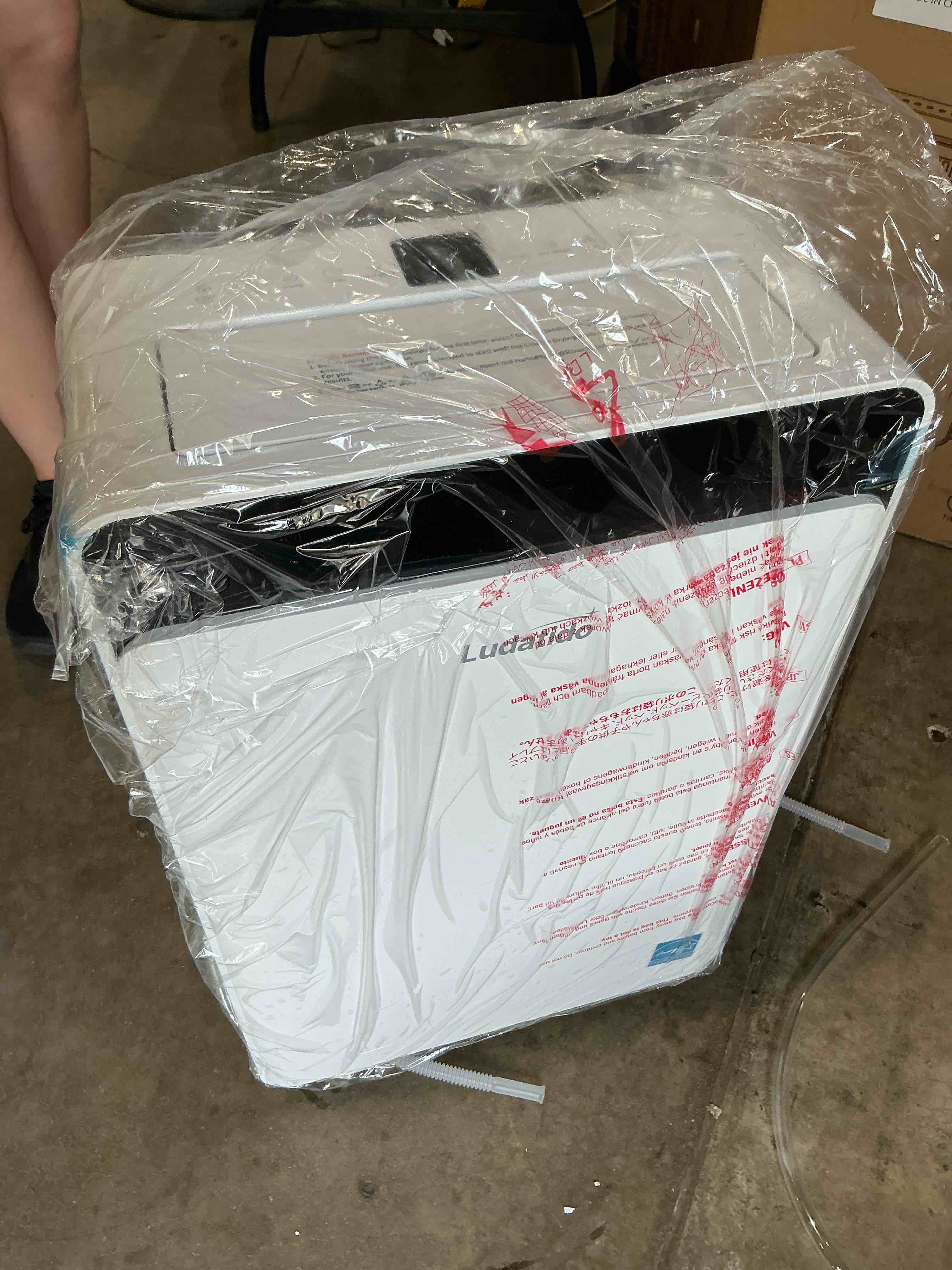 Condition photo showing As Is for ludatido 2026 upgraded 80pint energy star dehumidifier for basement & home