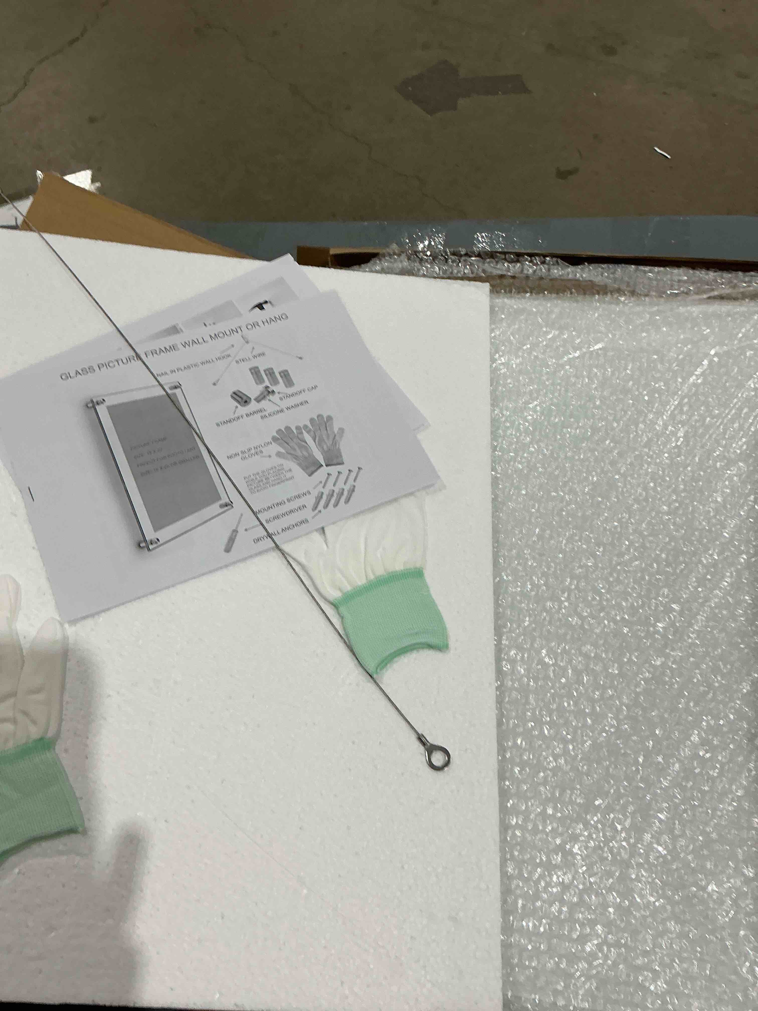 tempered glass- picture frame