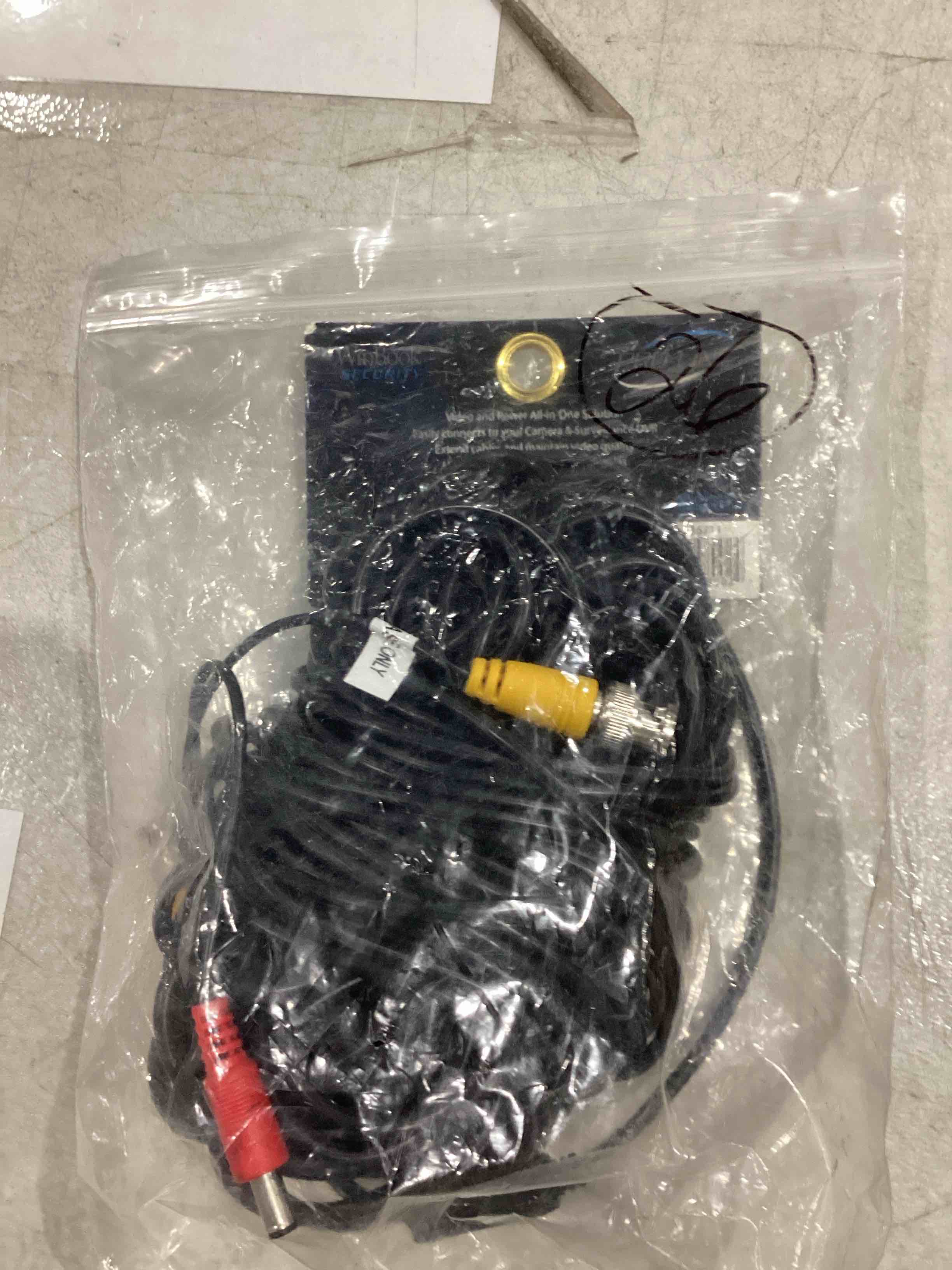Condition photo showing Good Condition for winbook 60 ft. bnc video and power cable with extensions for cctv security systems