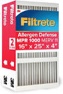 2 pack filtrete 16 x 25 x 24 merv 11 1000 mpr allergen defense electrostatic pleated air filte