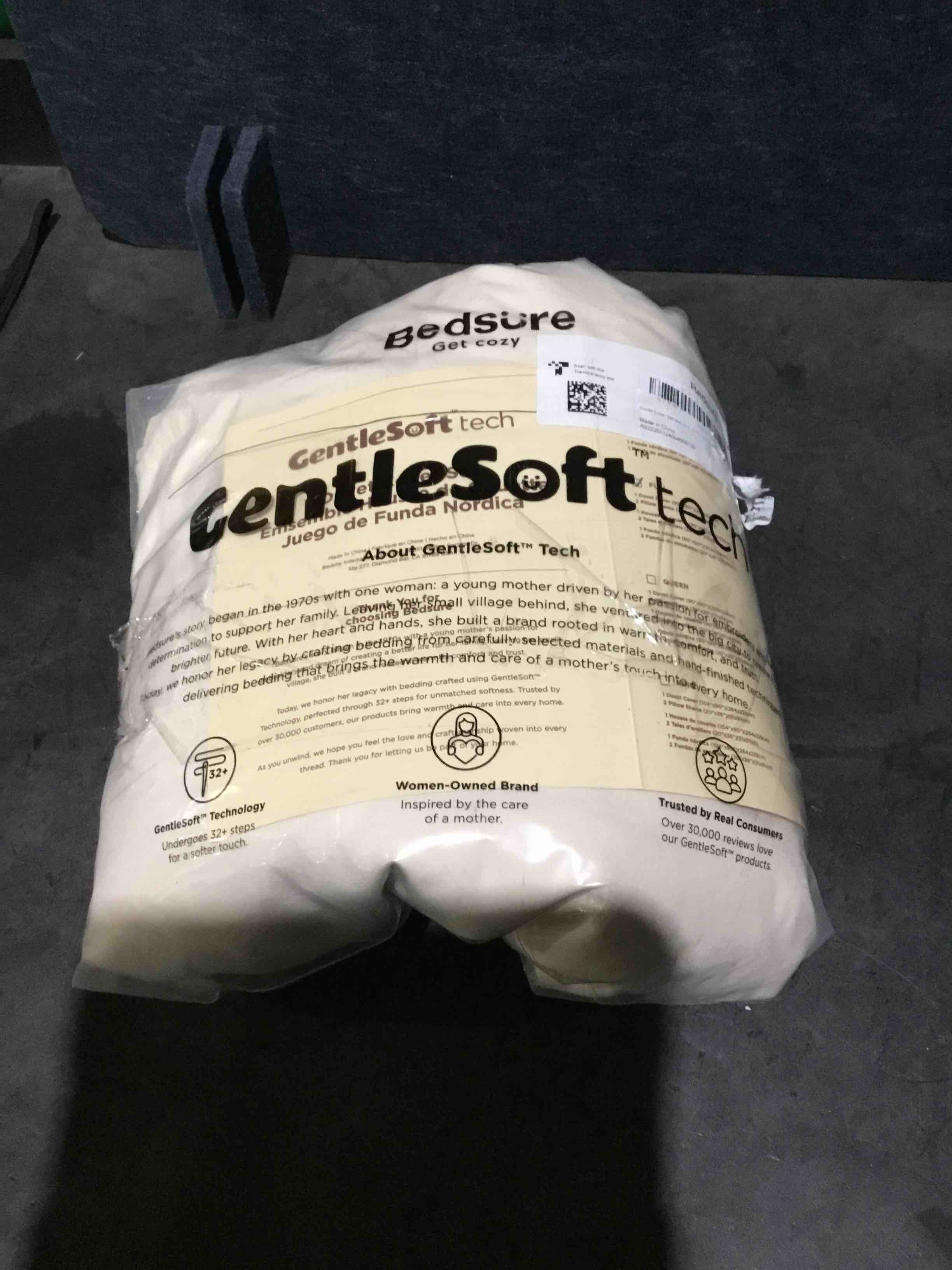 Condition photo showing Good Condition for bedsure duvet cover full size washed cotton, beige (cover only, no insert included)