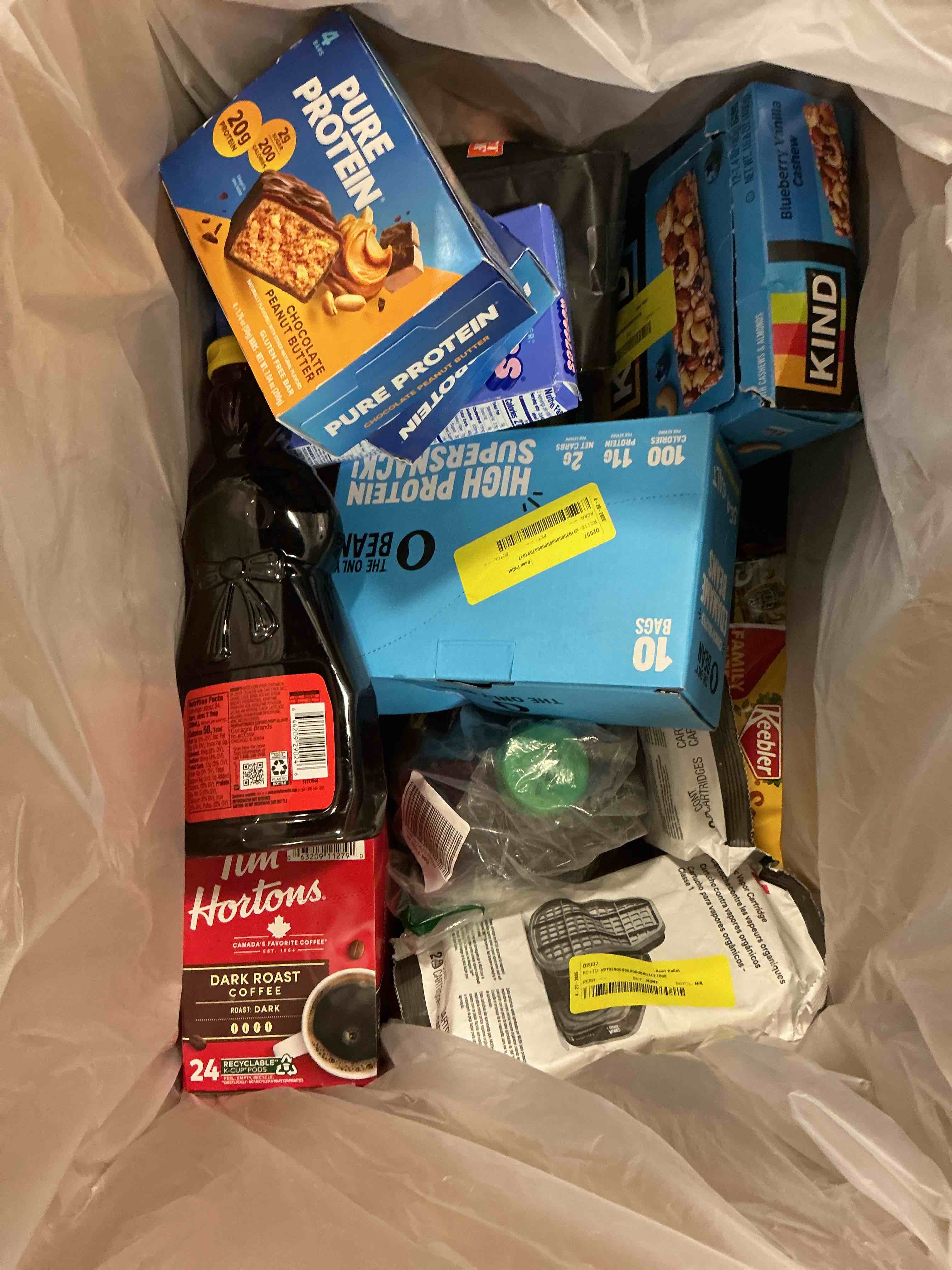 assorted of different food products, snacks, drinks and other..(expiration date may vary)