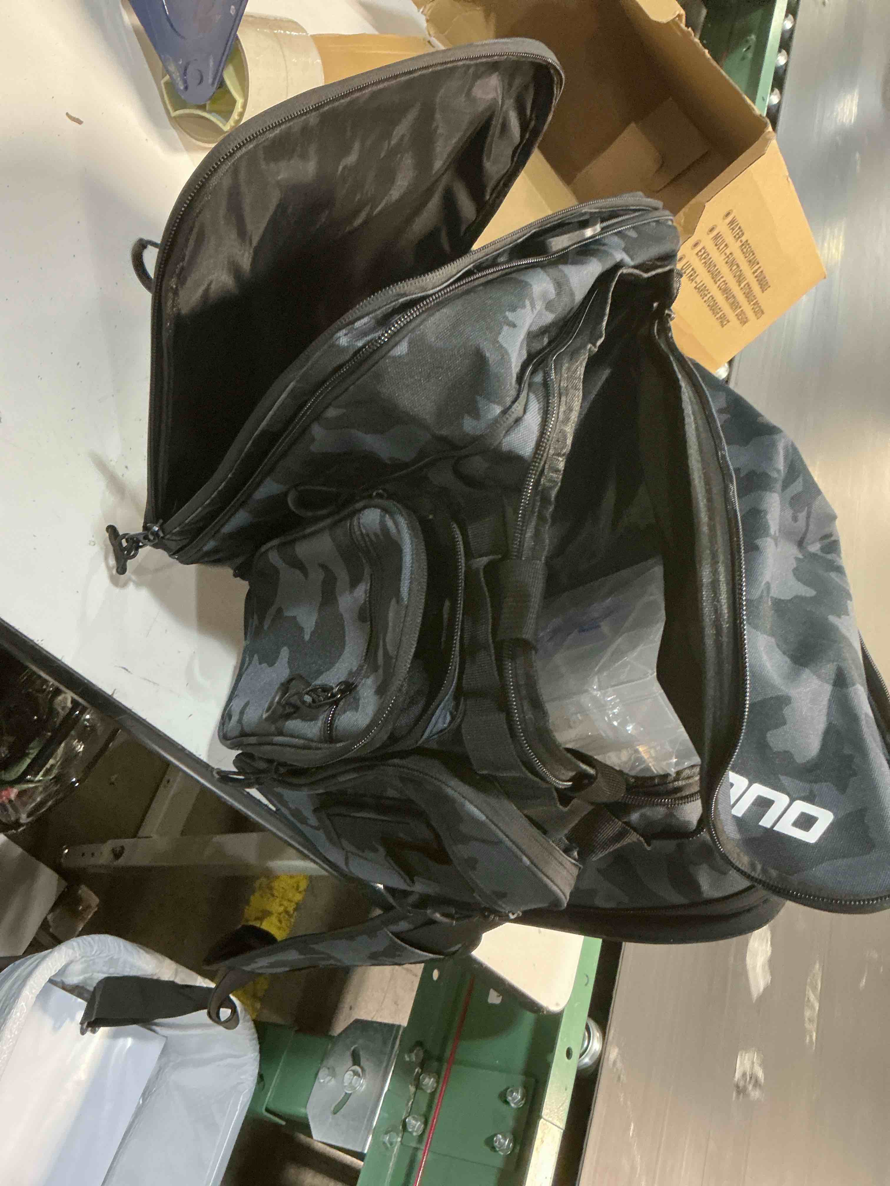 Condition photo showing New/Like New for plusinno tackle bag - expandable fishing bag for saltwater & freshwater - water resistant fishing gear tackle bag wih tackle boxes