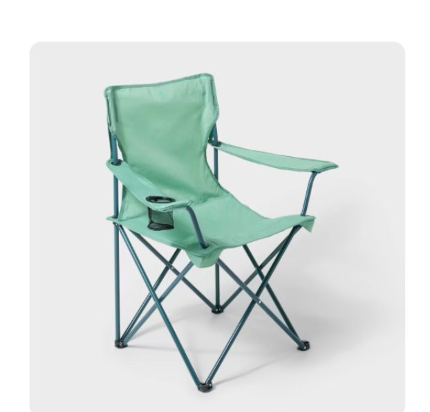 Adult Outdoor Portable Camp Chair Dealworthy™ - Sage Green (set of 2) 