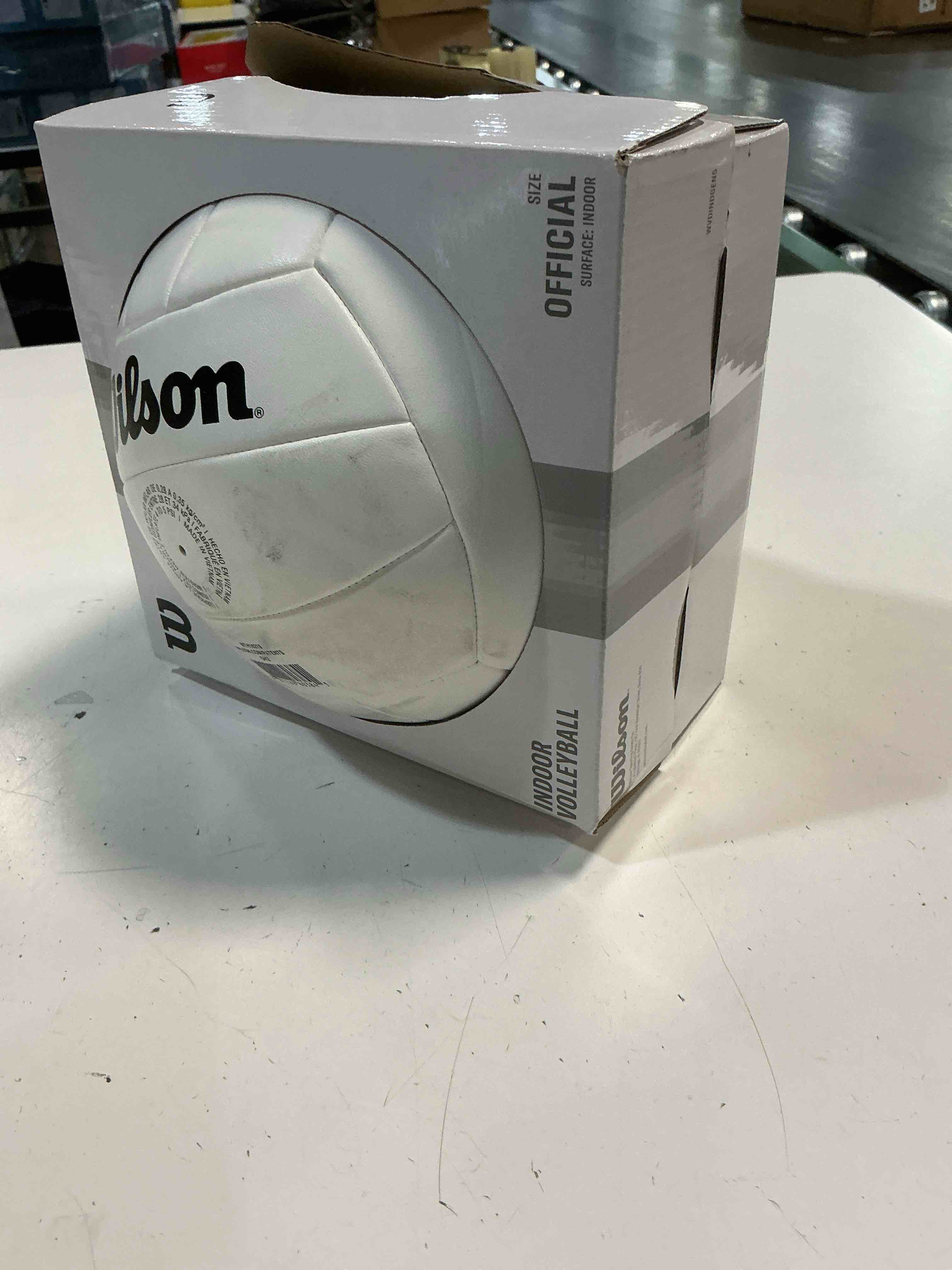 Condition photo showing As Is for wilson bounce indoor volleyball: rubber shell, butyl bladder