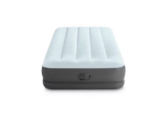 intex mid rise 12" air mattress with internal usb pump - twin size
