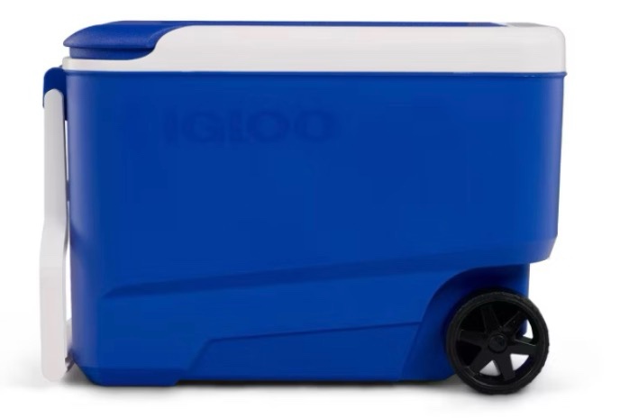 igloo wheelie cool 38qt cooler - blue