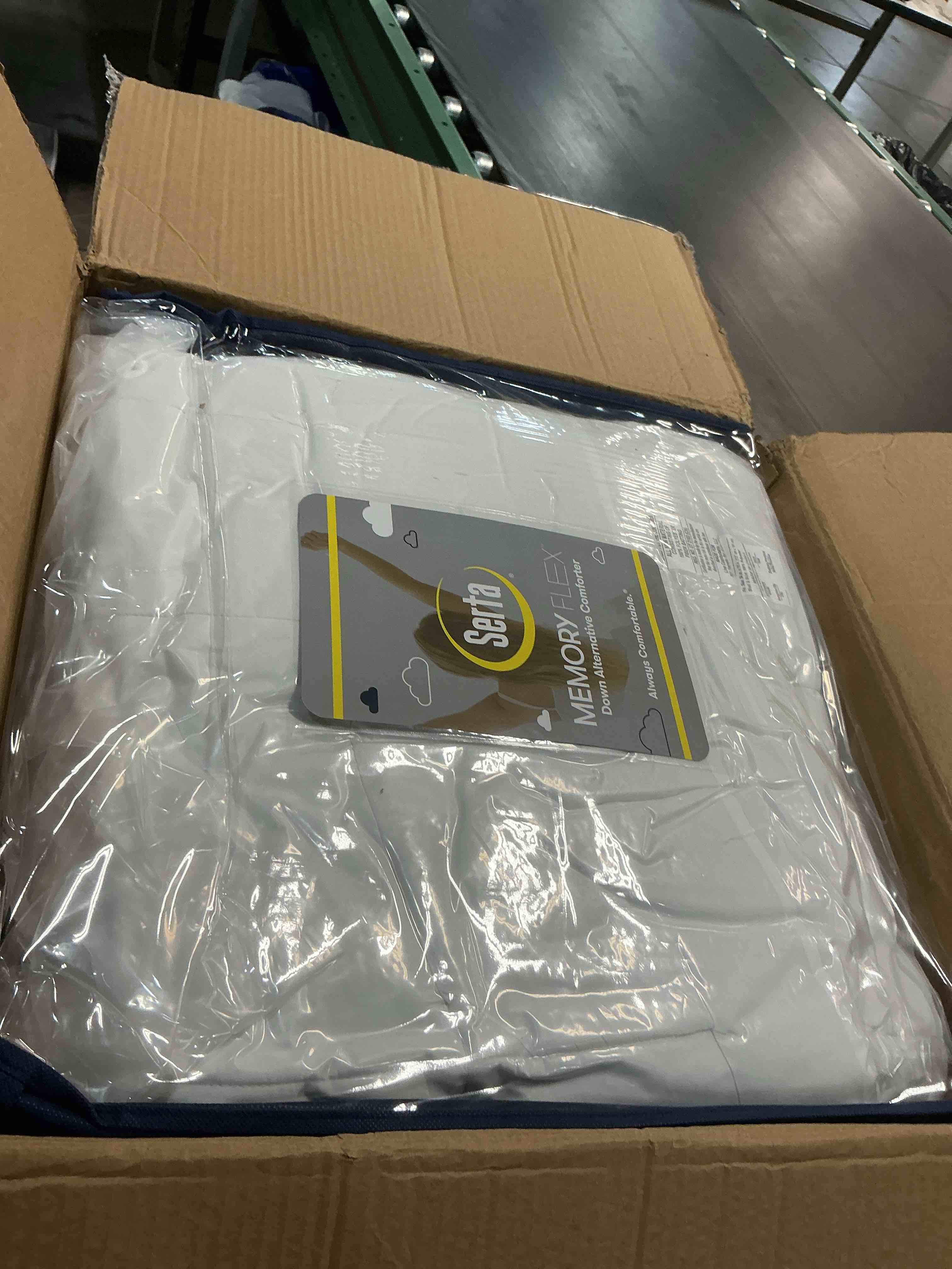 Condition photo showing Good Condition for serta memory flex soft full mattress topper, 2" pillow top mattress pad, cushioning stain resistant mattress protector with 15" pocket for secure fit, machine washable, white white full