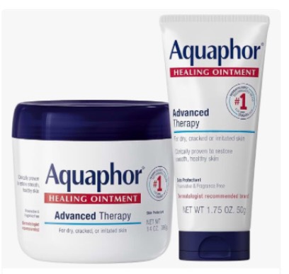 Aquaphor Healing Ointment Advanced Therapy Skin Protectant Skin Care Set, Body Moisturizer for Dry Skin, Minor Cuts and Burns, Dry Cuticles, Cracked Heels, Hands and Lips, 14 Oz Jar + 1.75 Oz Tube 14 Ounce Jar + 1.75 Ounce Tube