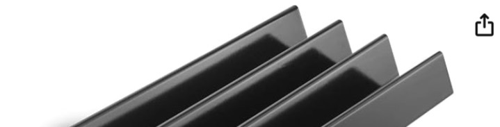 24.5 Inch 7540 7539 Flavorizer Bars for Weber Genesis 300 Series with Side Control E310 E320 S310 S320 EP/CEP 310 320, Weber Grill Parts Porcelain-enameled Flavor Bars Replacement Set of 4