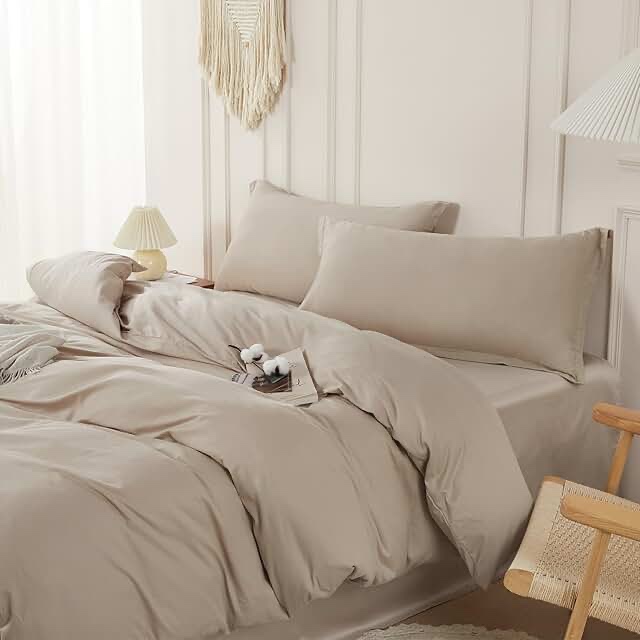 Quince, Organic Brushed Cotton Duvet Cover Set of 3 ,king
