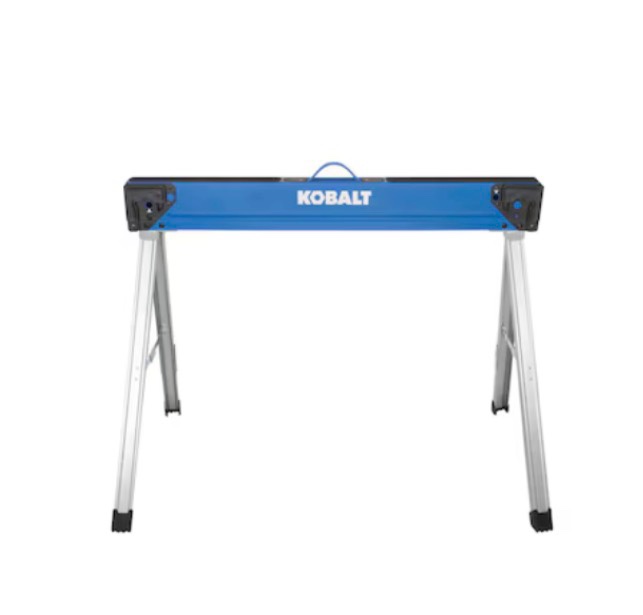 kobalt 43-in w x 30-in h steel saw horse ( 1100-lb capacity) of 2 pieces 