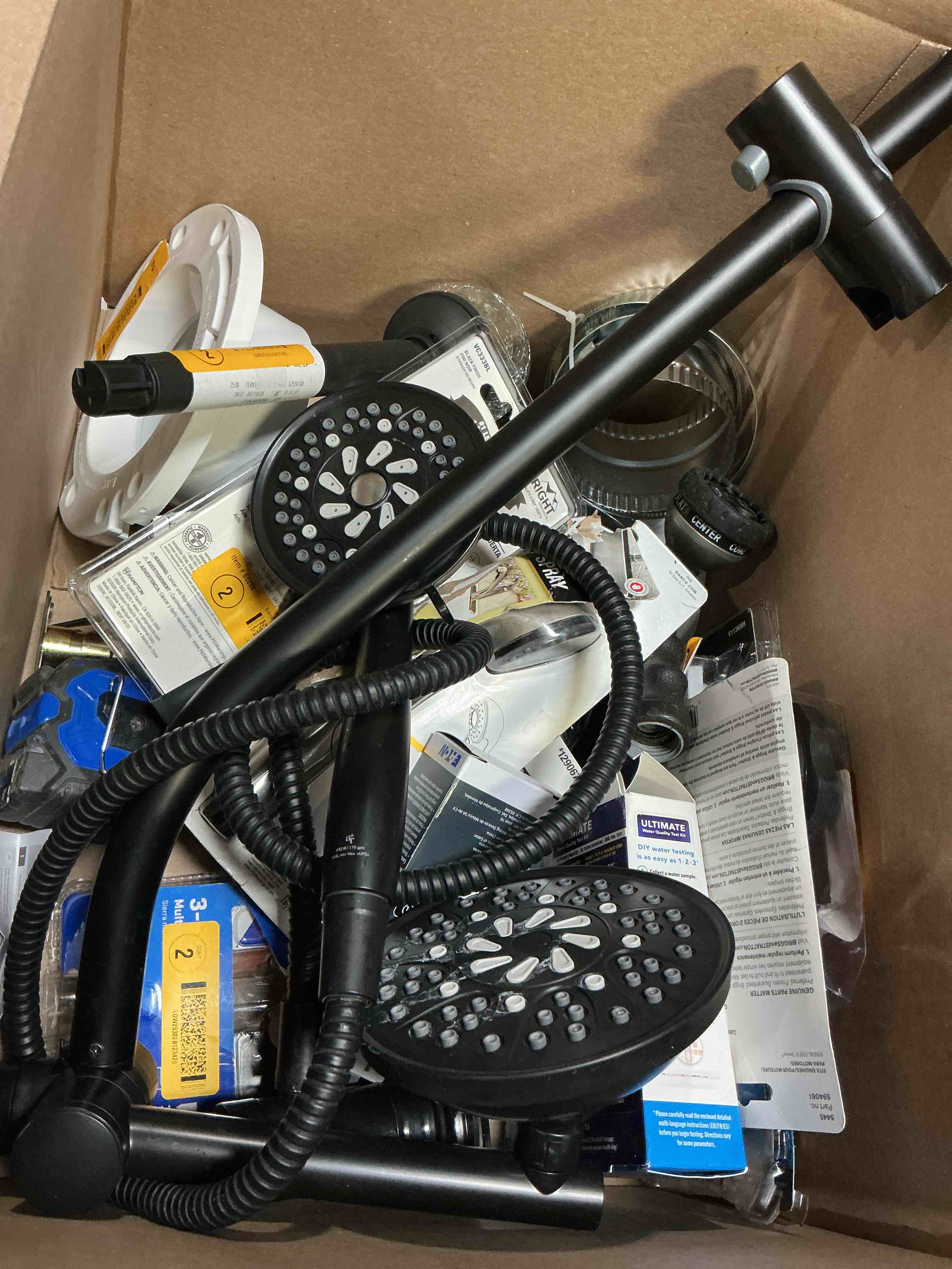 Condition photo showing As Is for assorted home improvement lot (small tools, screw, home accessories, etc.)