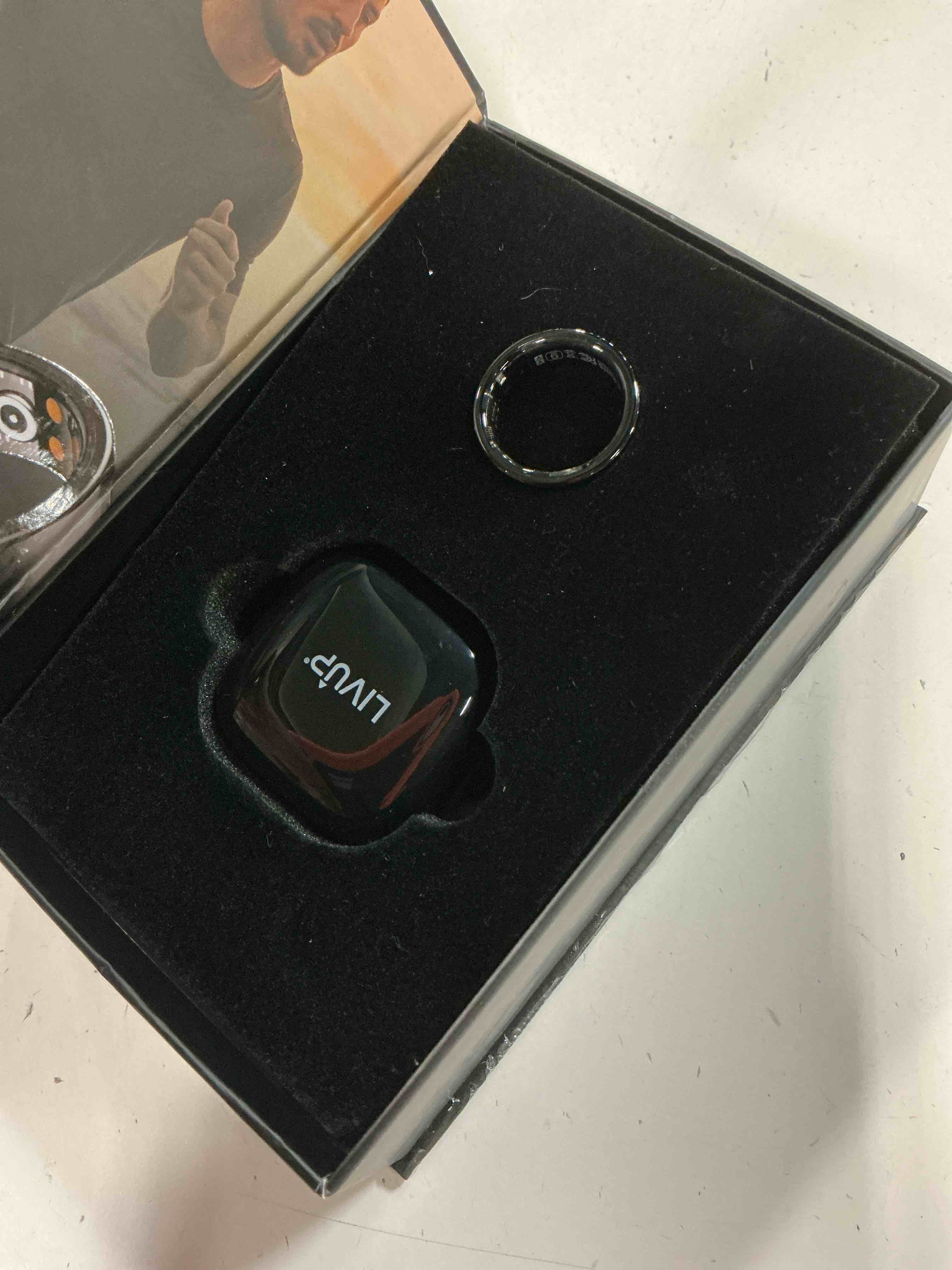 Condition photo showing Good Condition for livup smart ring health tracker black size 10 tracks sleep, steps heart, more