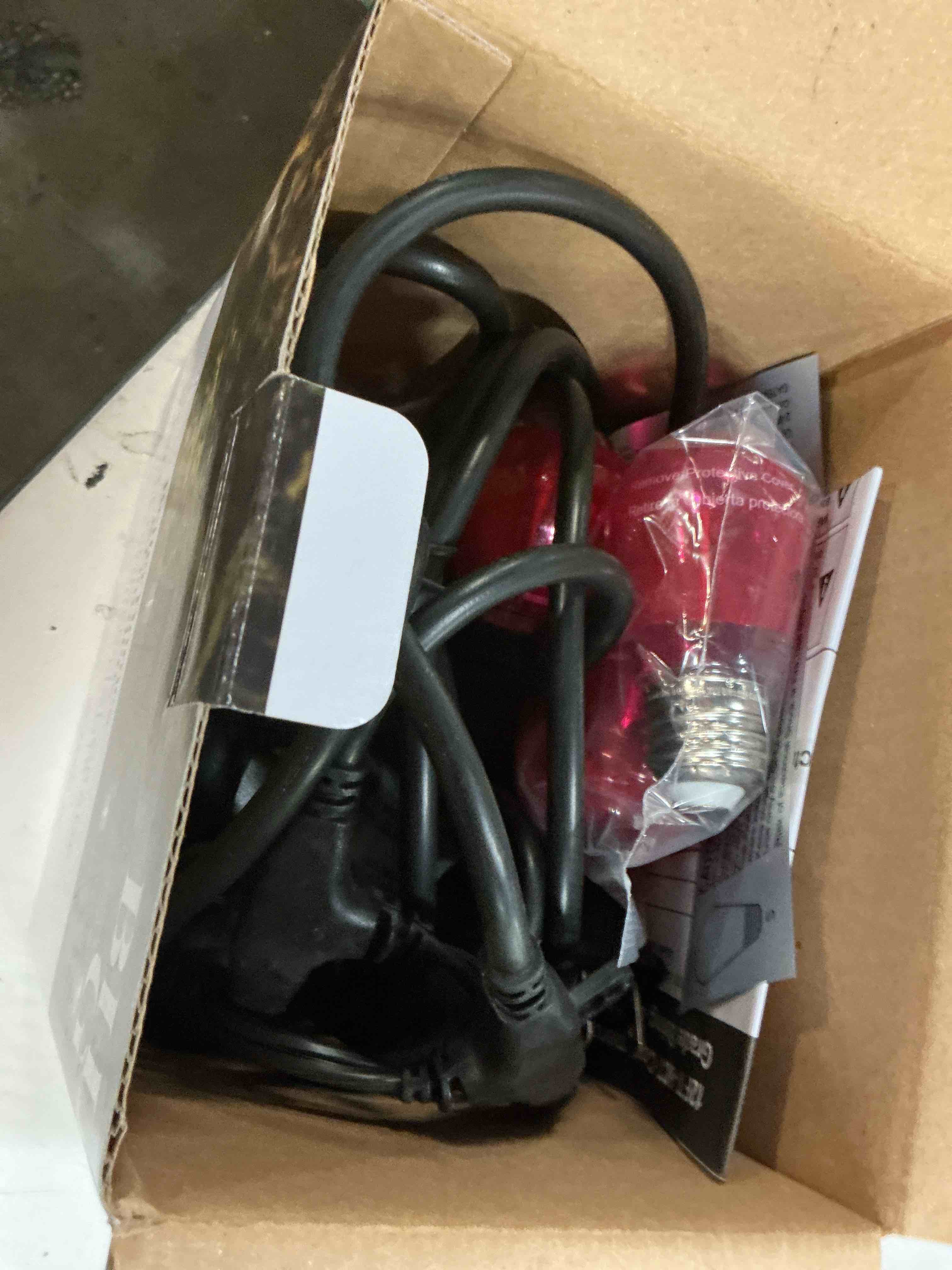 Condition photo showing Good Condition for better homes & gardens 12-foot 6-count shatterproof bulb outdoor commercial string light  black wire