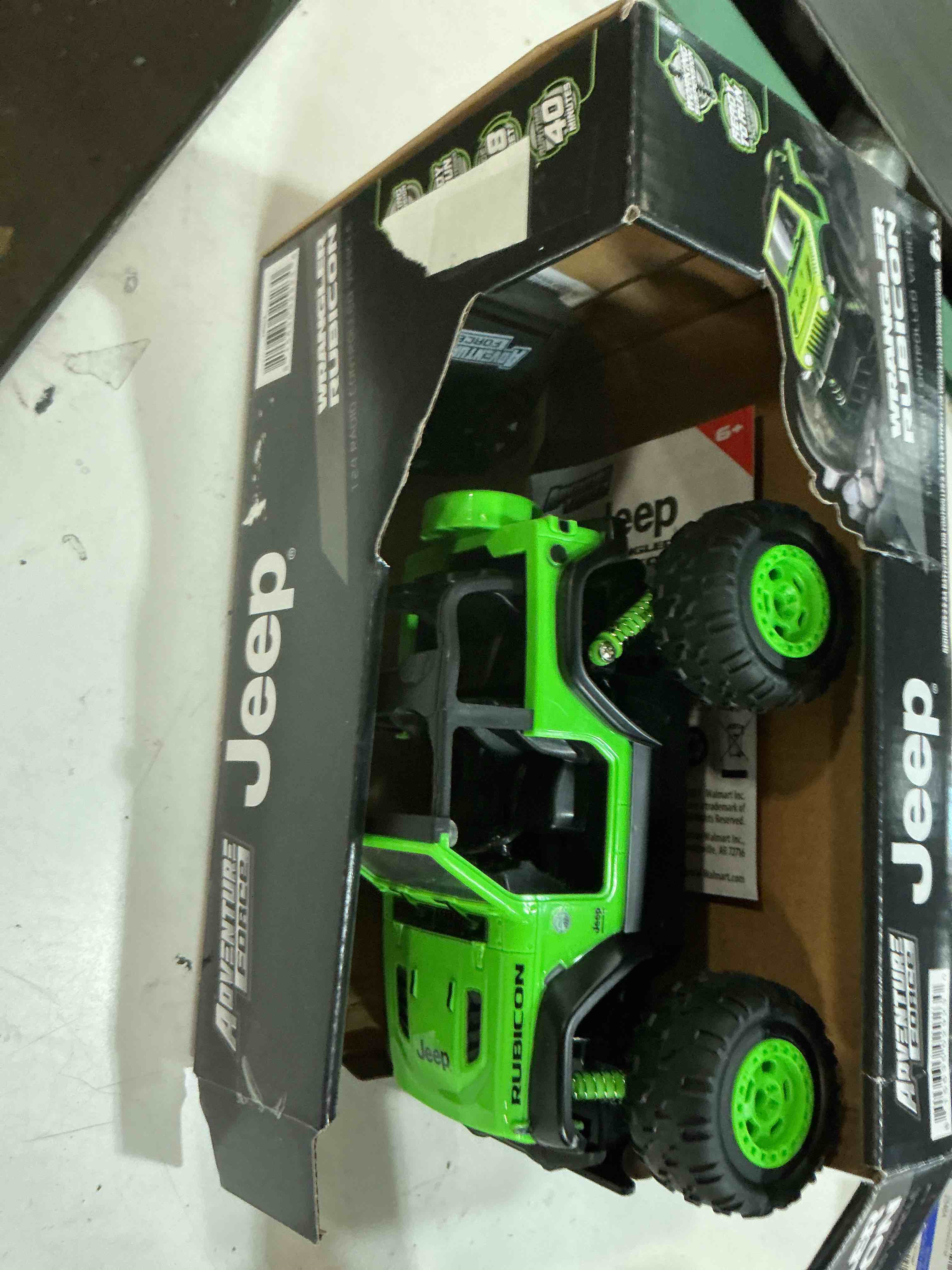Condition photo showing As Is for adventure force radio control 1:24 jeep rubicon