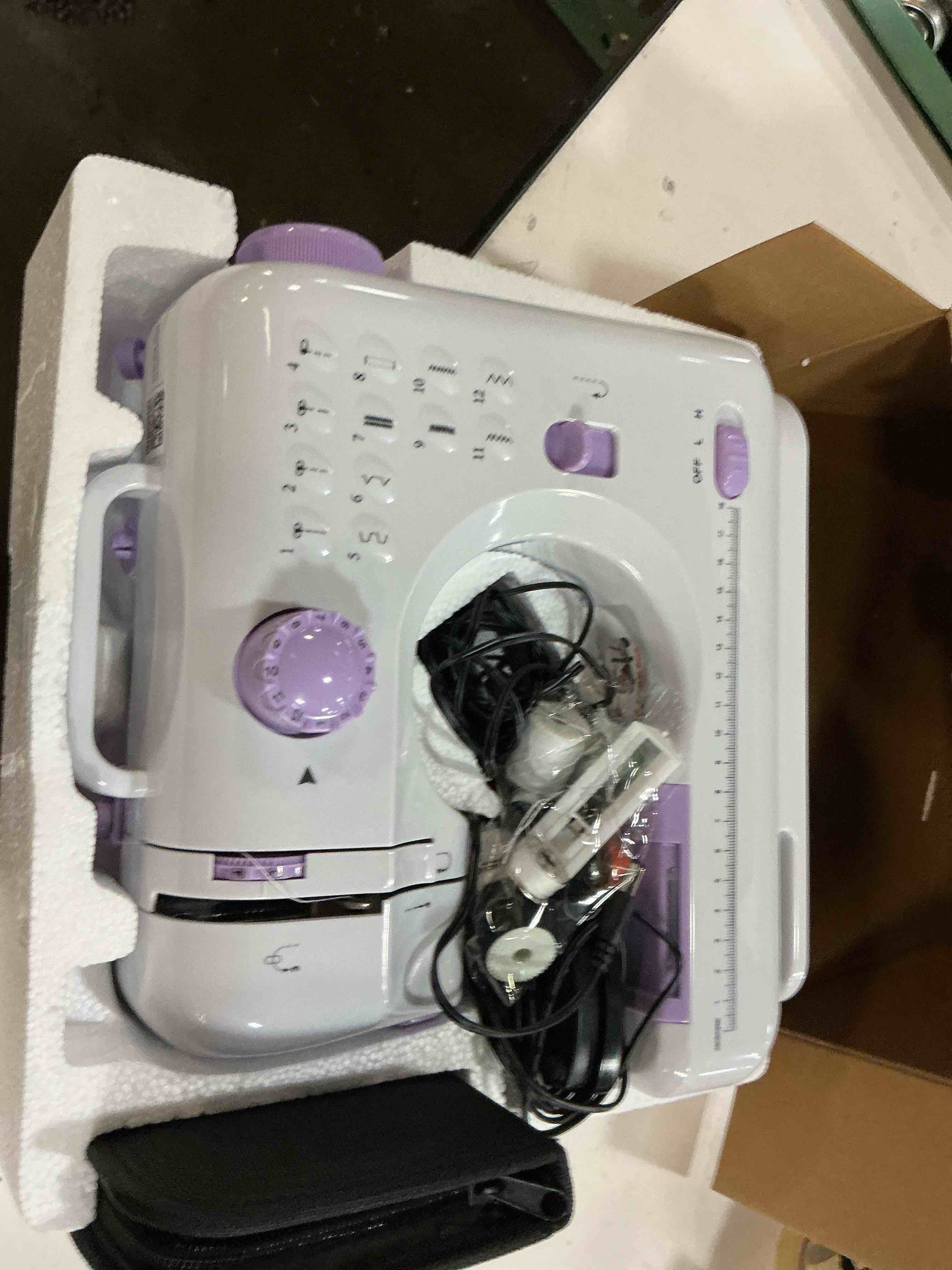 Condition photo showing As Is for multifunction household sewing machine 505a 12 built-in stitches,best electric sewing tool for beginner