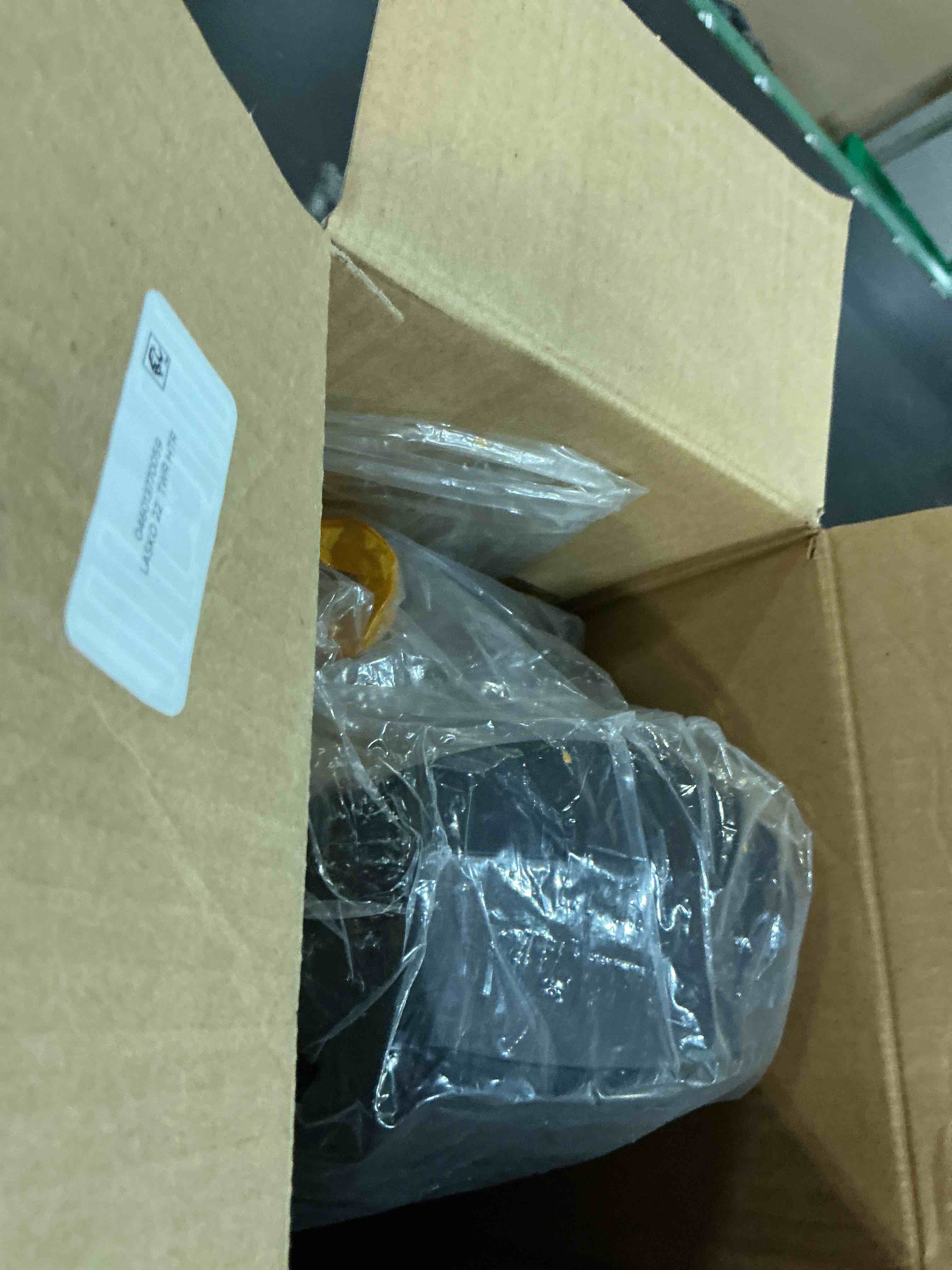 Condition photo showing As Is for lasko 22 in. 1500w ceramic tower space heater with digital display and remote control, ct22840, black