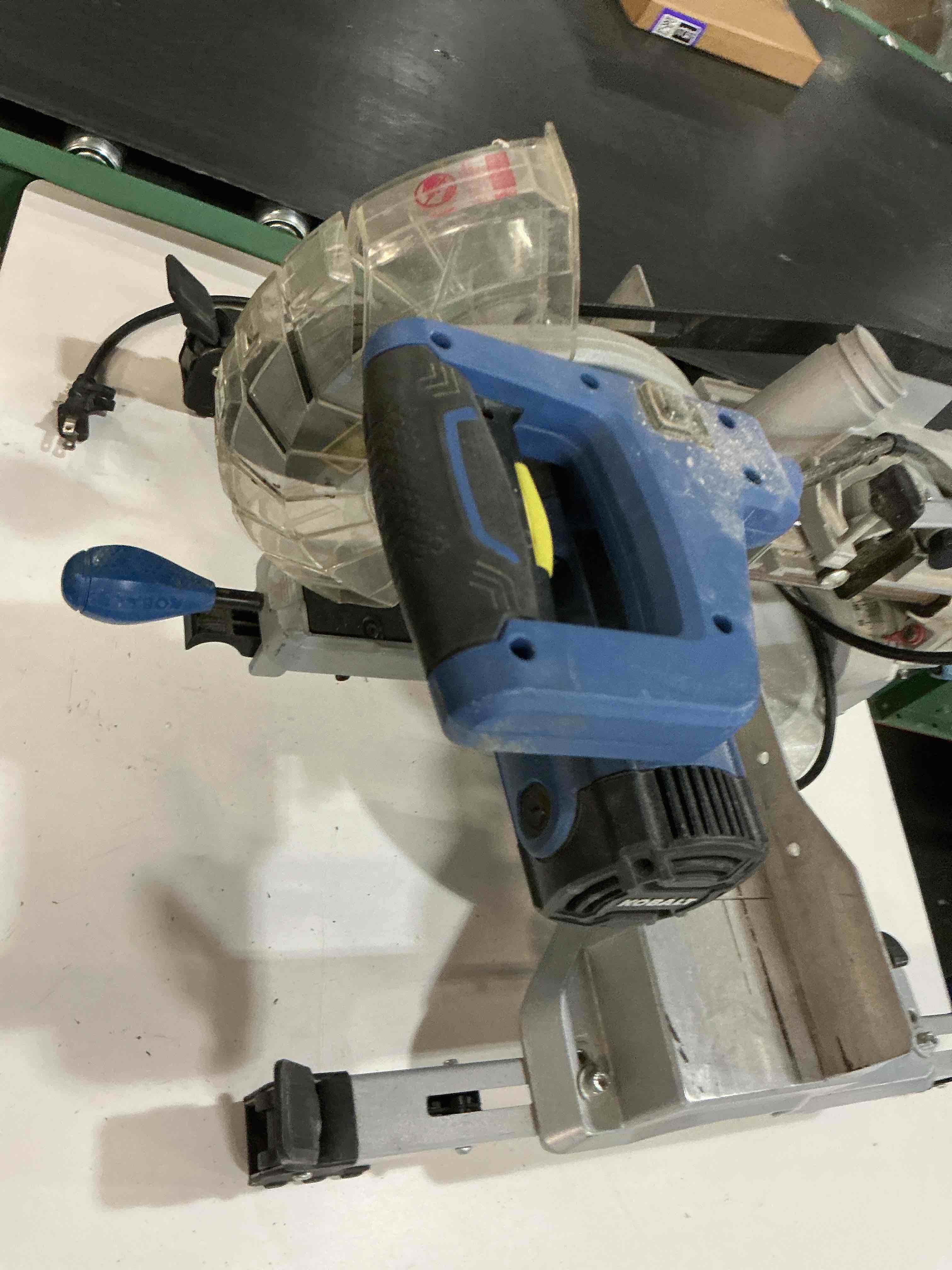 Condition photo showing As Is for kobalt compact 7-1/4-in 10-amp single bevel sliding compound corded miter saw