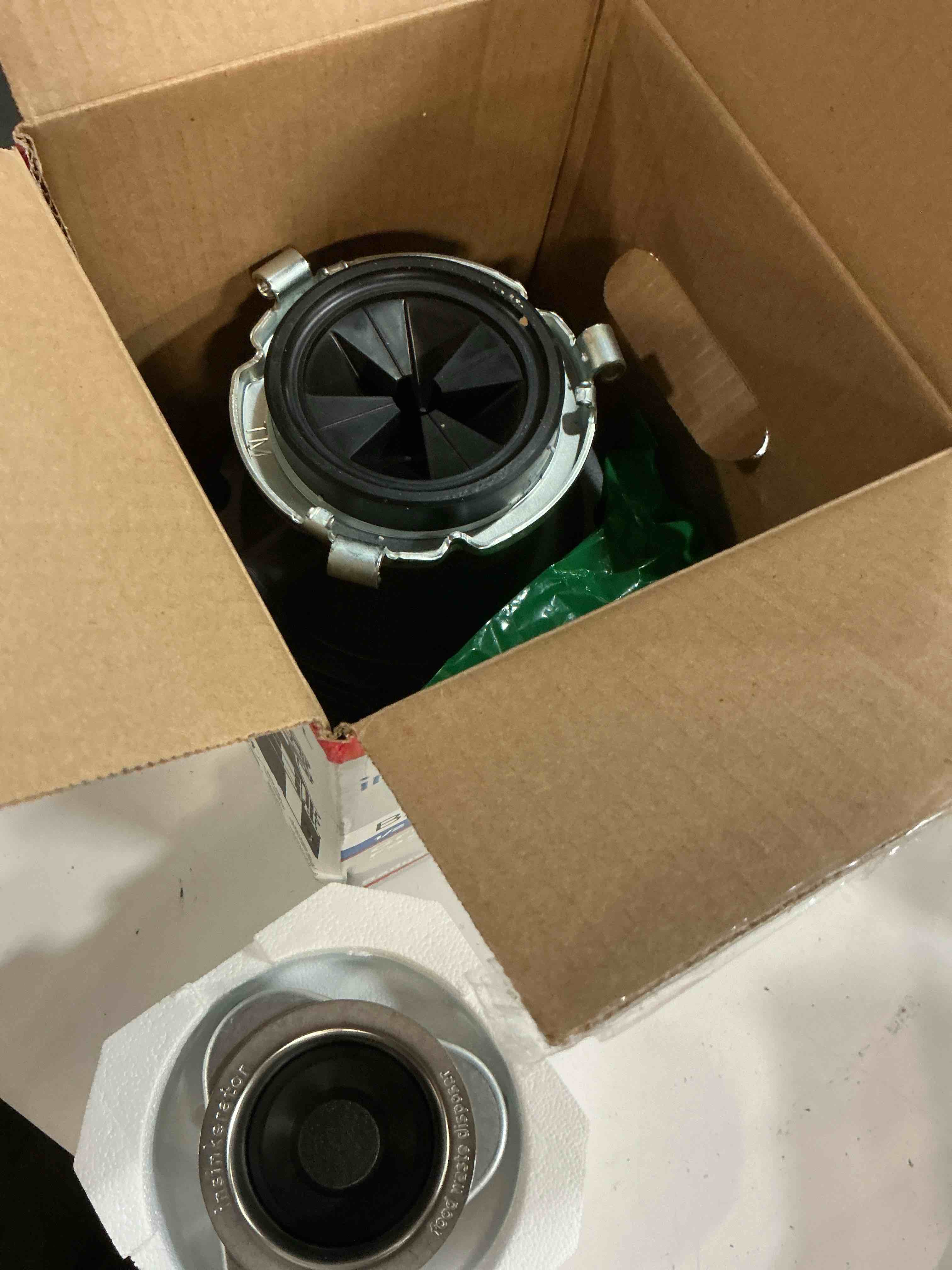 Condition photo showing As Is for insinkerator badger 5xl 1/2-hp disposer w/cord