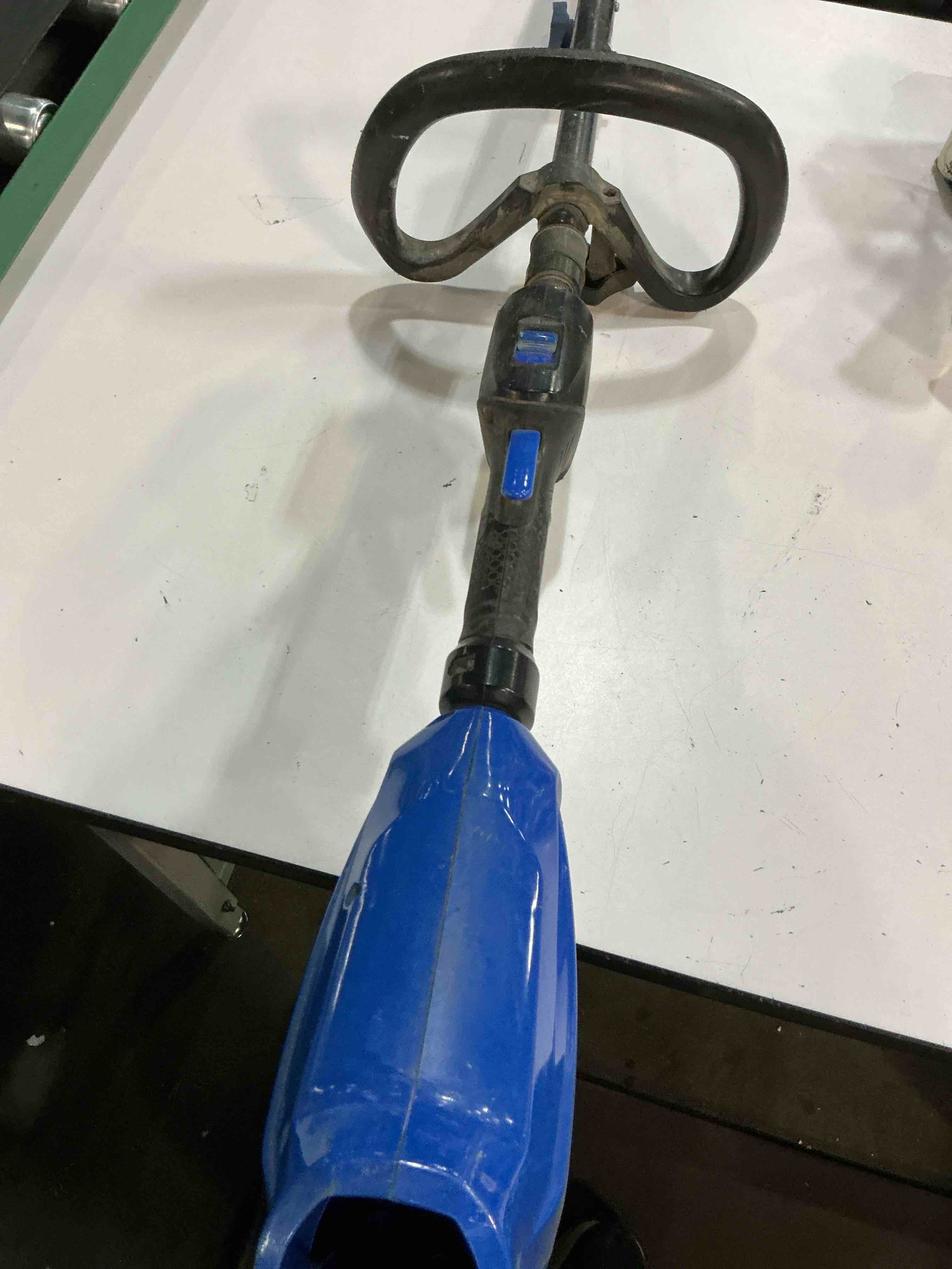 Condition photo showing As Is for kobalt 40-volt max 16-in straight shaft attachment capable battery string trimmer 4 ah (battery included) (charger included)