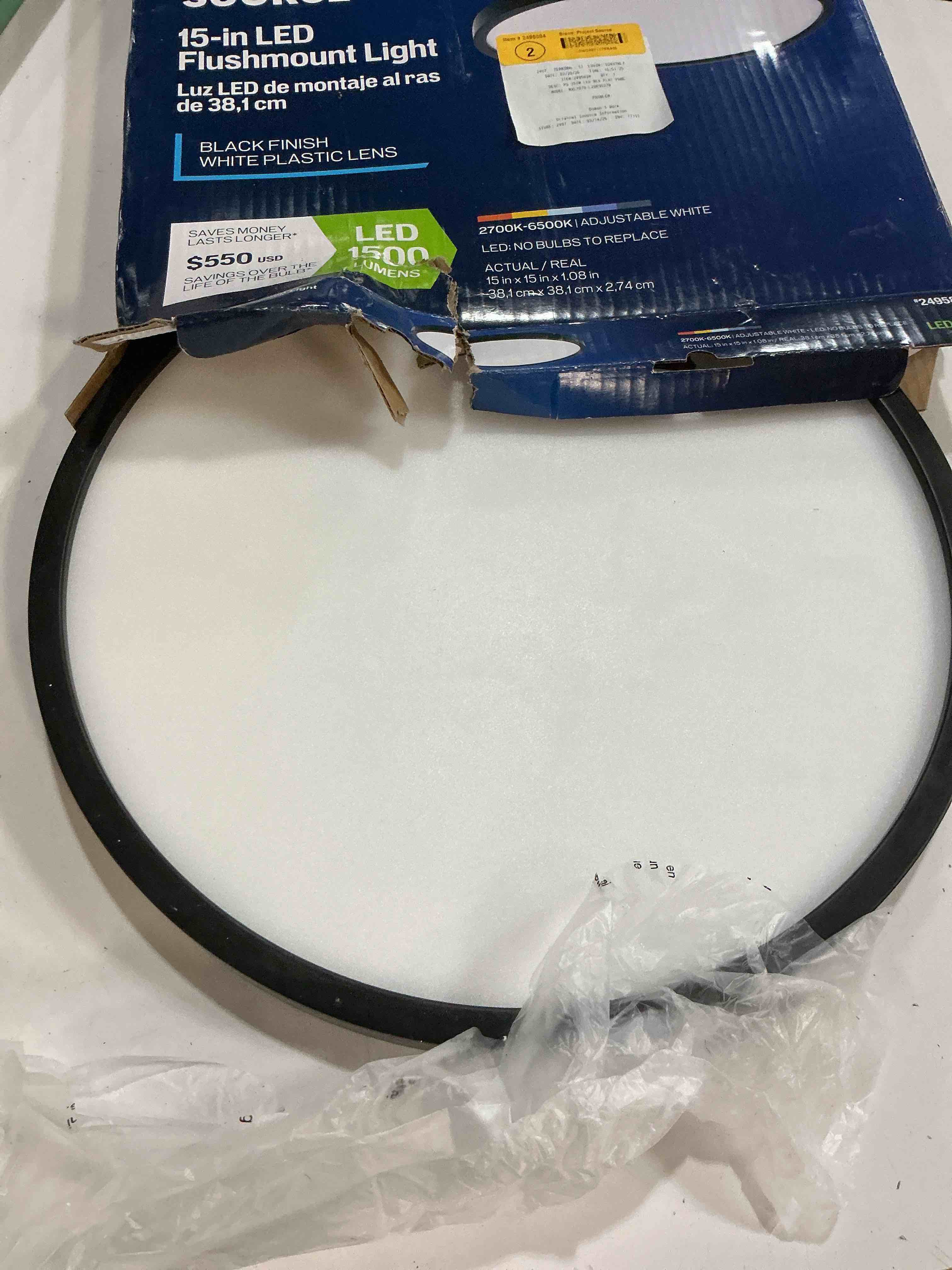 Condition photo showing Good Condition for project source adjustable color flush mount light