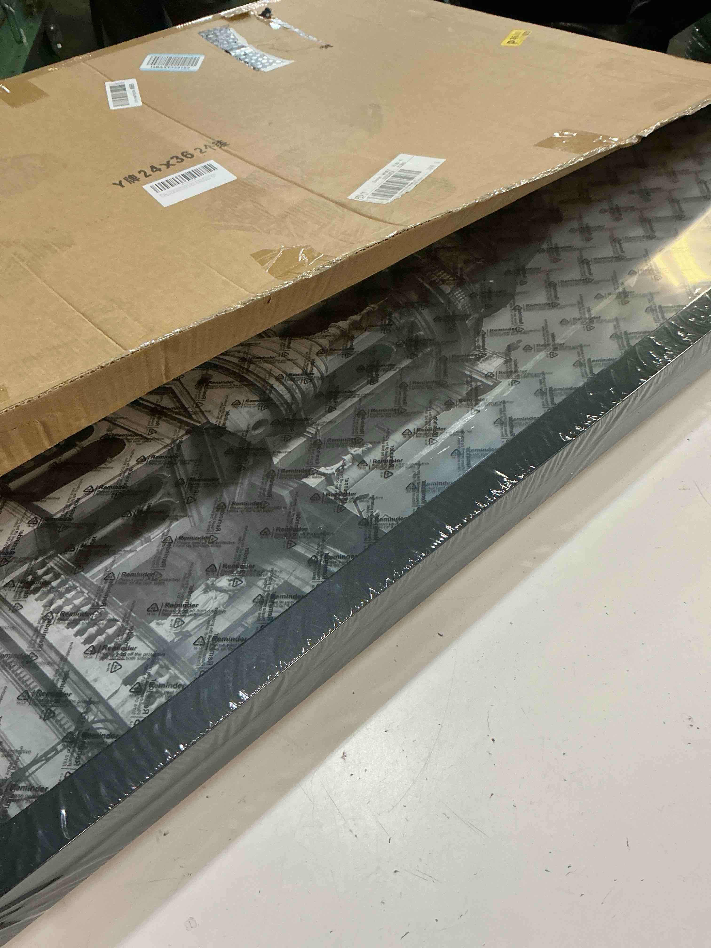 Condition photo showing New/Like New for 24x36 poster frame 2 pack, black poster frames 24 x 36 inches for pictures and art prints, 36x24 picture frame horizontal or vertical wall mounting