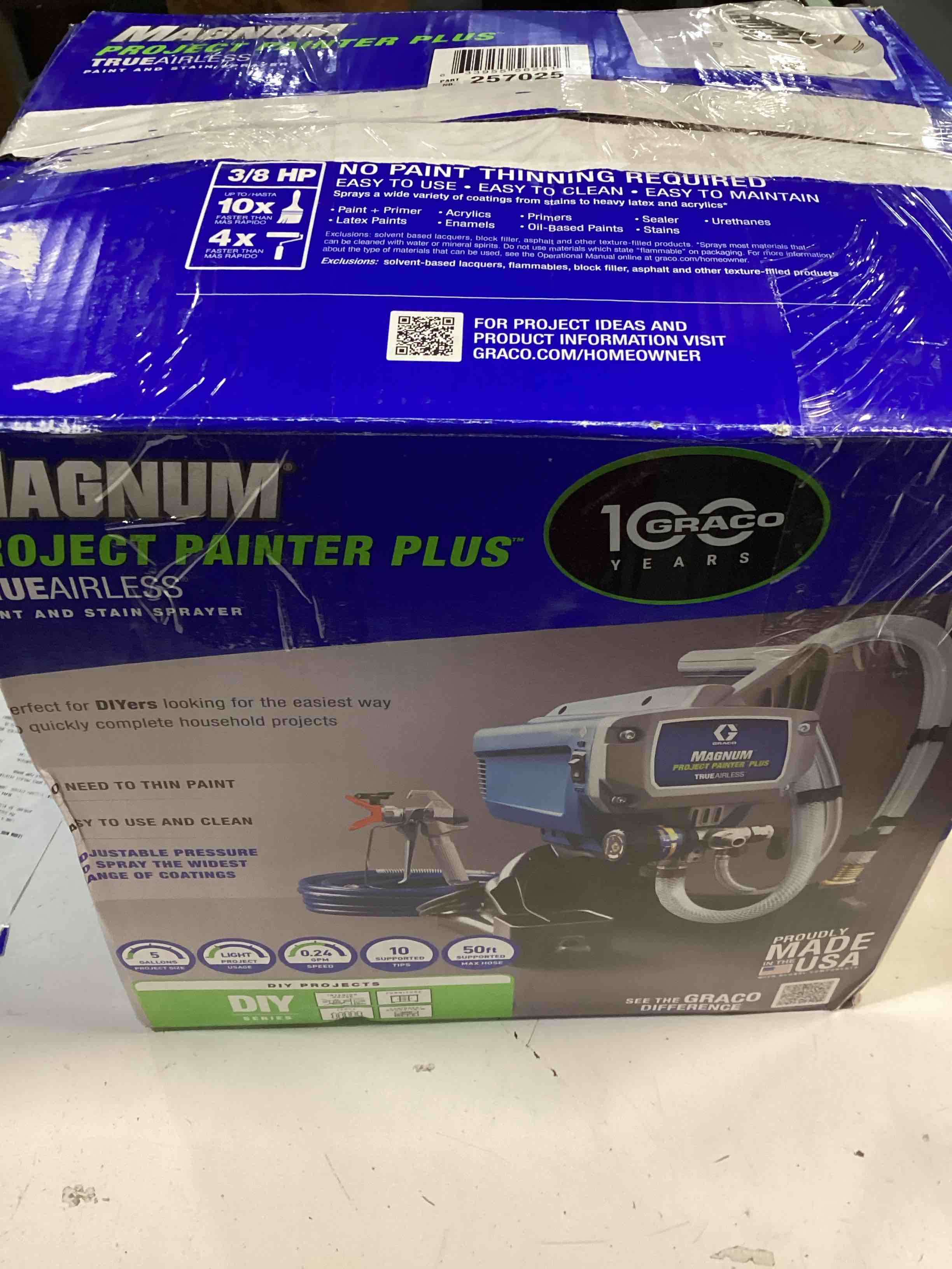 Condition photo showing As Is for graco magnum 257025 project painter plus paint sprayer, multicolor