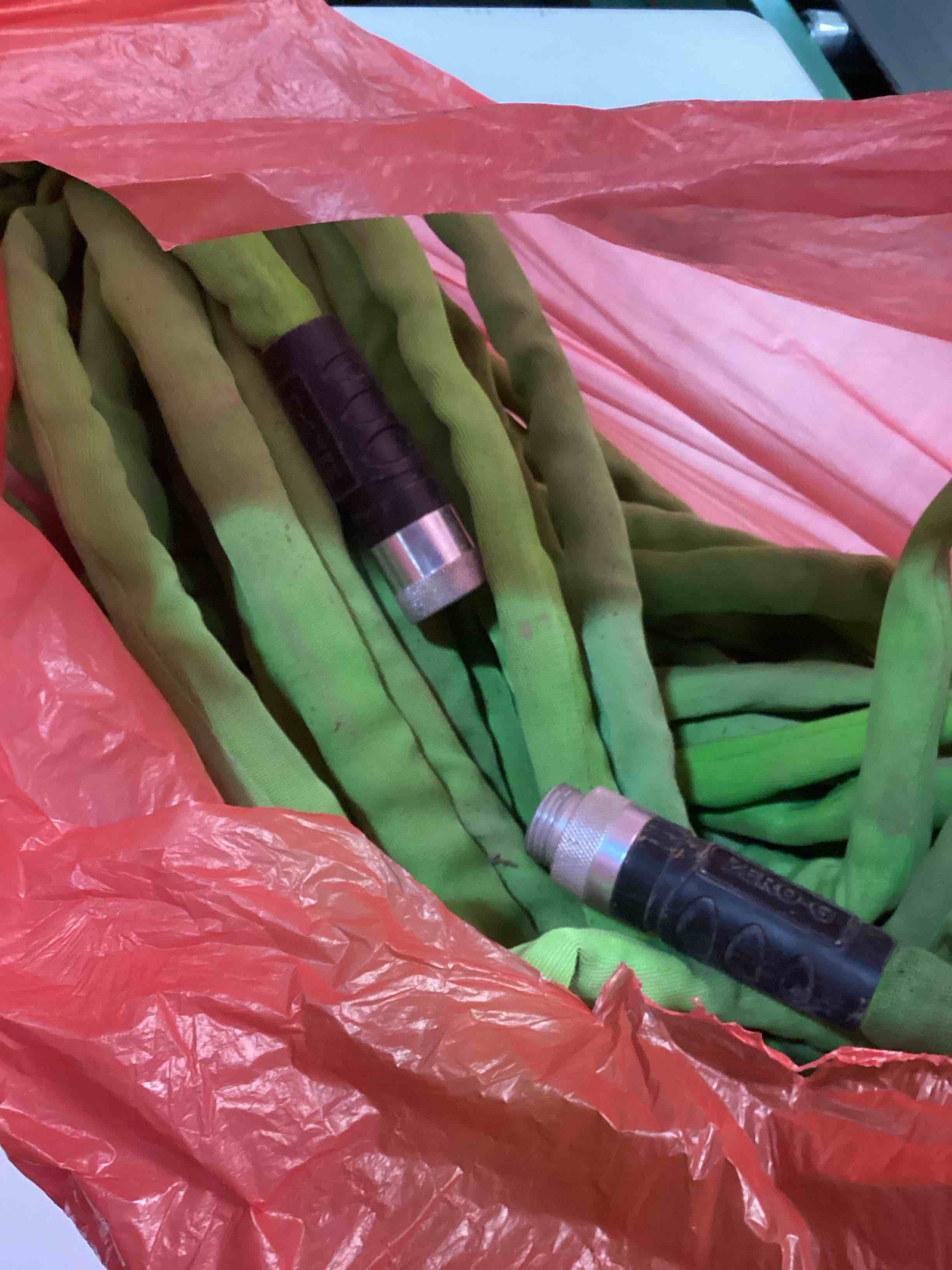 Condition photo showing As Is for zero-g pro, 4300-100, lightweight, ultra flexible, durable, kink-resistant garden hose, 3/4" x 100', green