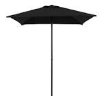 Mainstays Outdoor 5' black Square Market Patio Umbrella, Push-Up Only Function