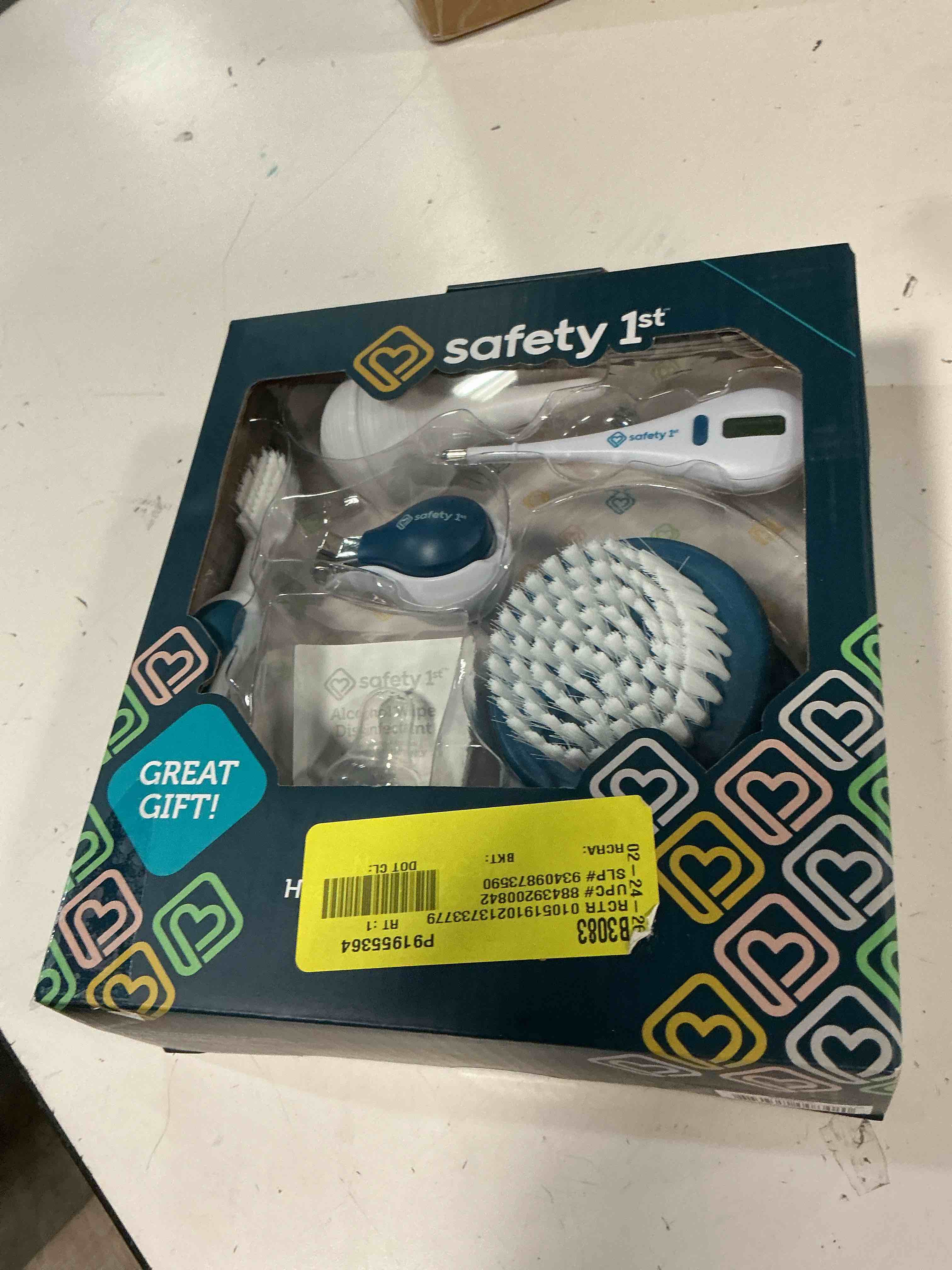 Condition photo showing New/Like New for safety 1st deluxe baby healthcare and grooming kit, arctic blue, newborn baby essentials, one size, 25 pieces arctic blue 25 piece set 25 pieces