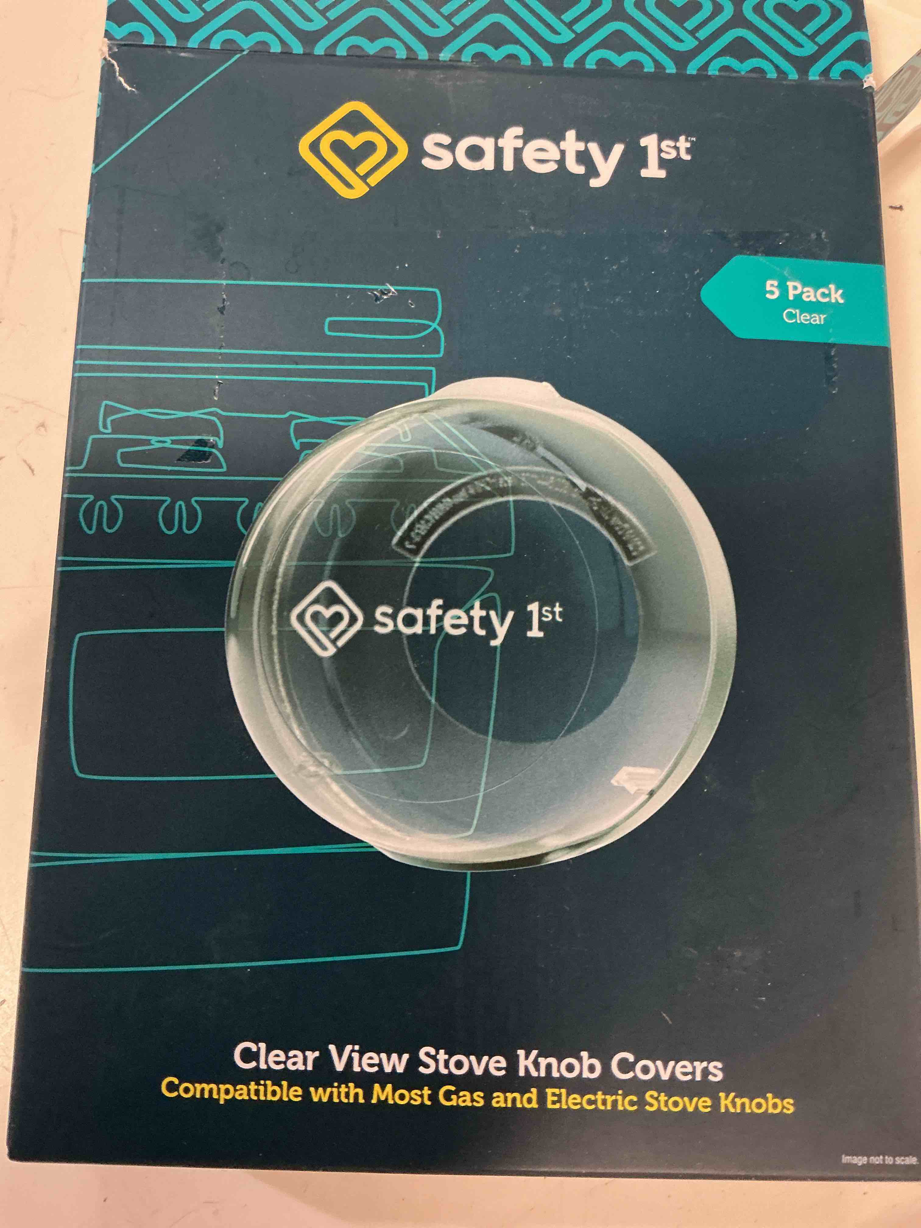 Condition photo showing Good Condition for safety 1st child proof stove knob covers, clear view stove knob safety covers (set of 5)