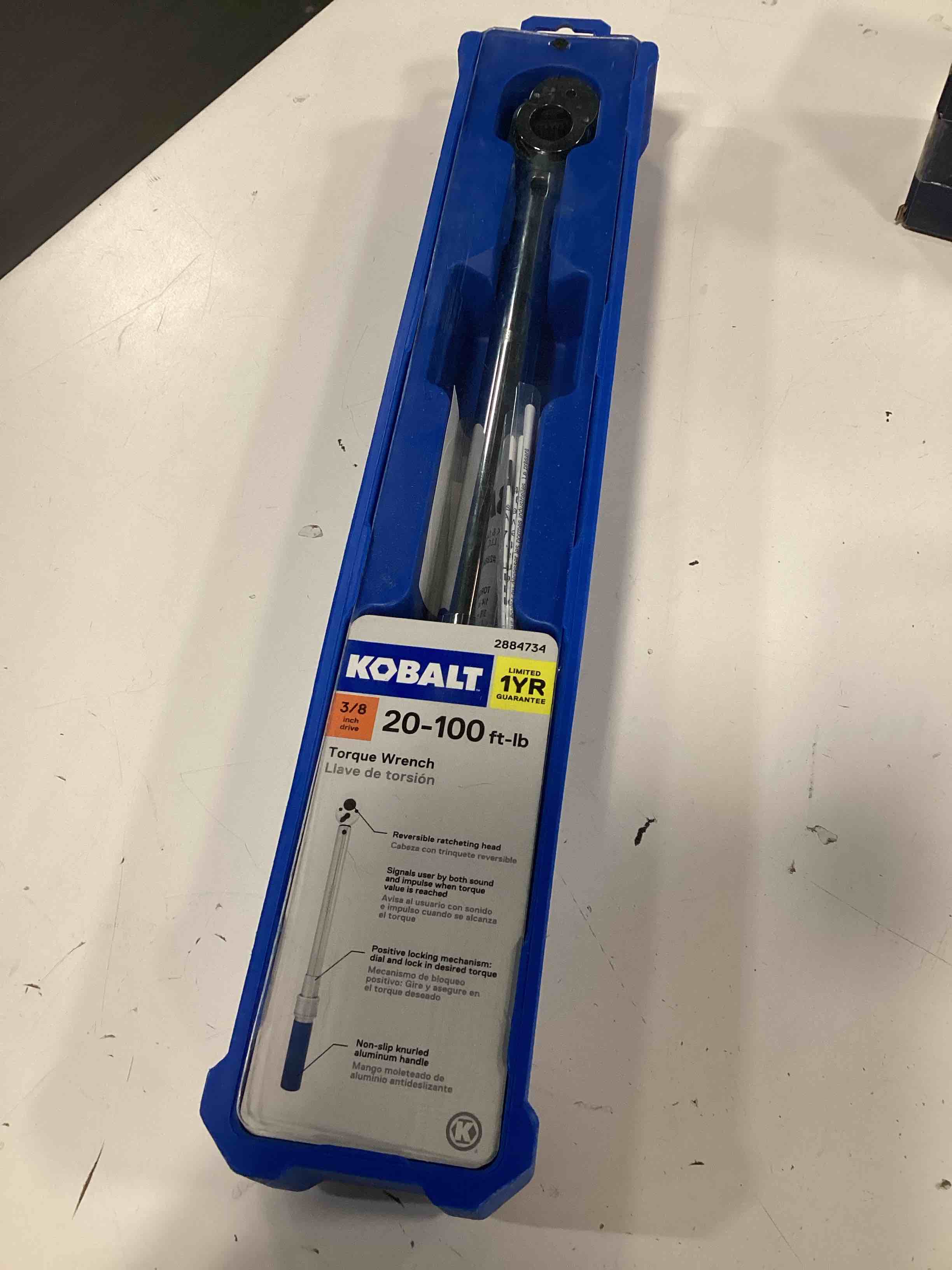 Condition photo showing As Is for cobalt torque wrench 