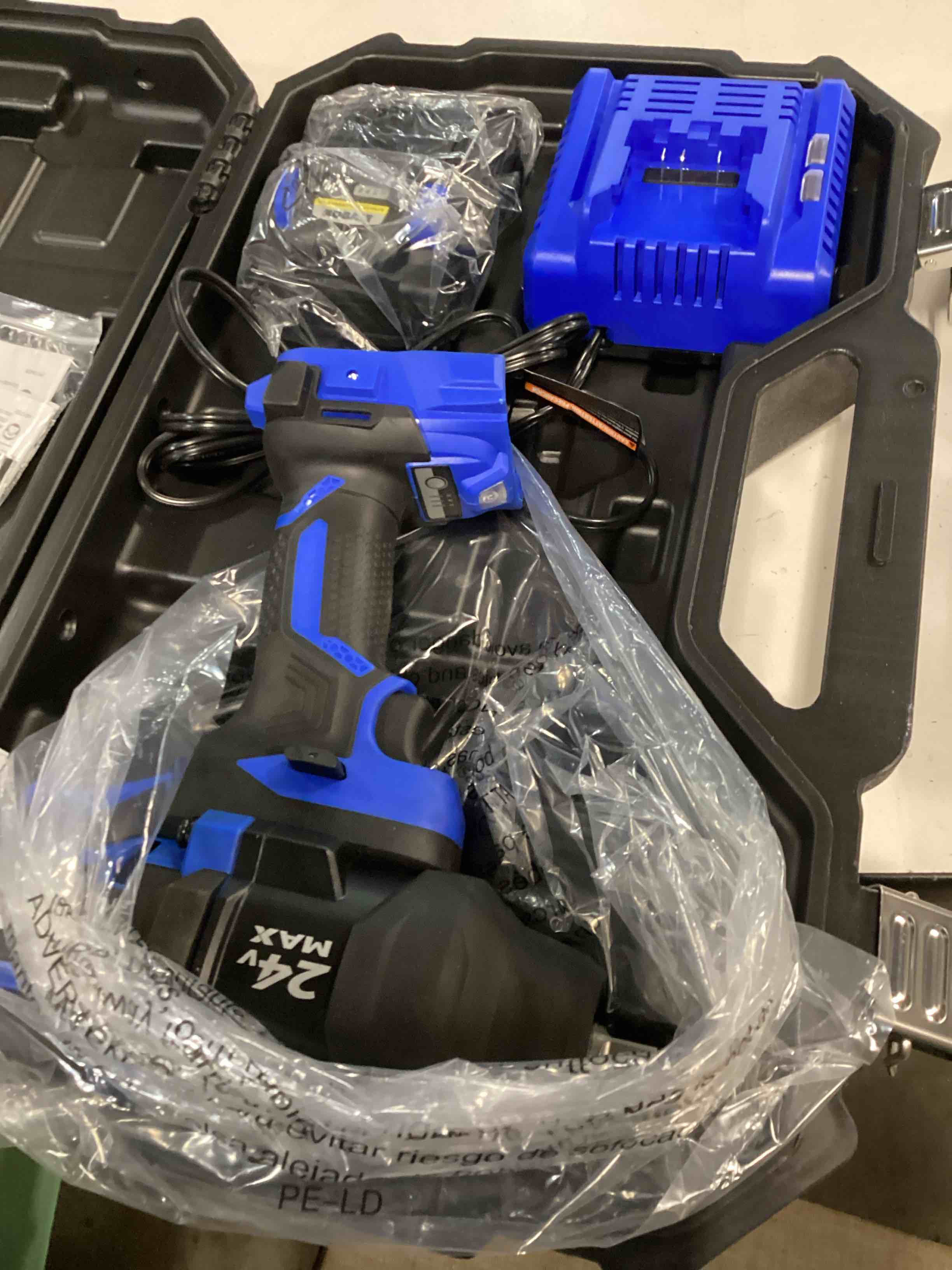 Condition photo showing As Is for kobalt 24v max brushless  1/2-in high torque