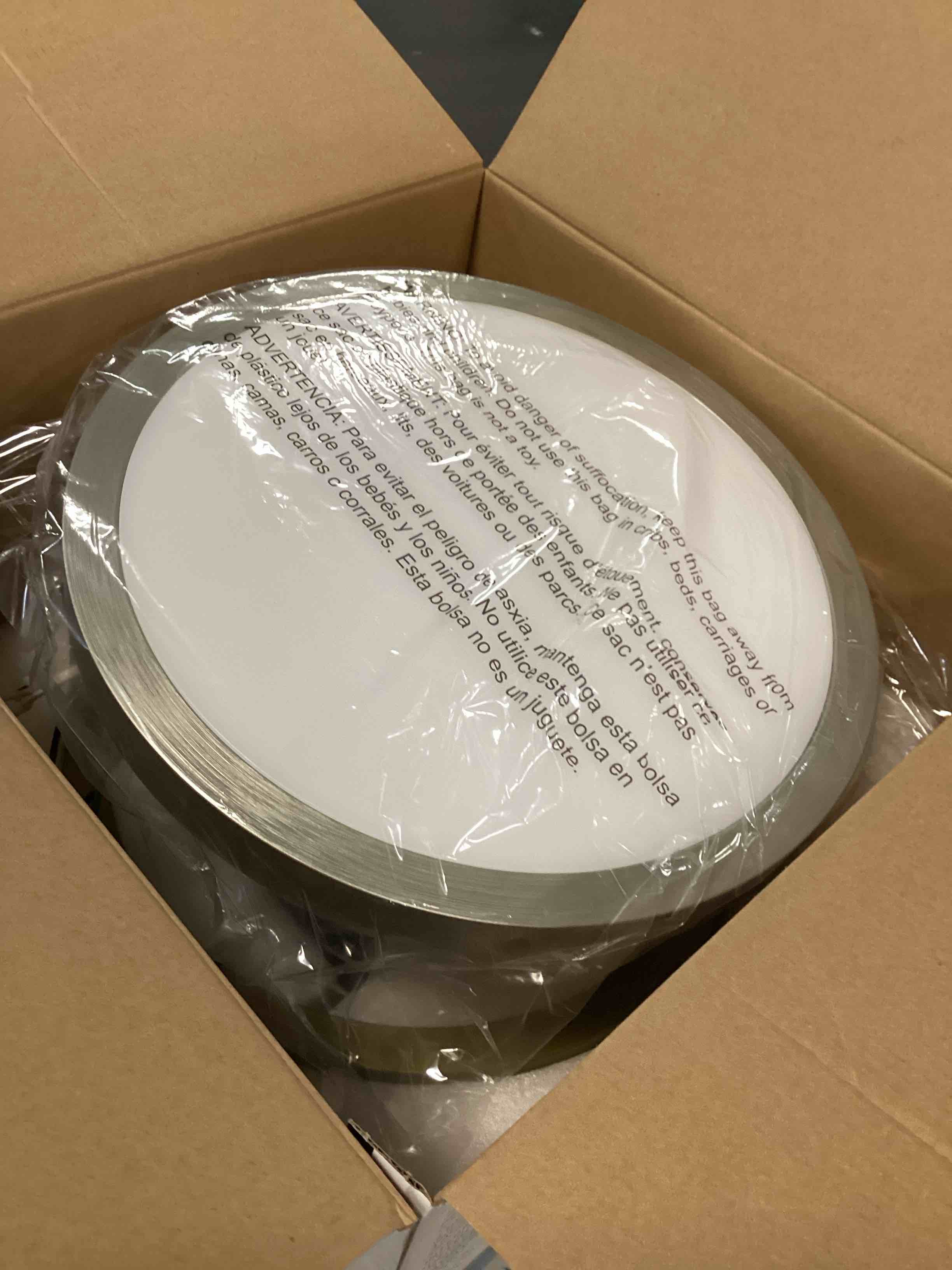 Condition photo showing As Is for utilitech 3-in1 decorative ventilation fan with 