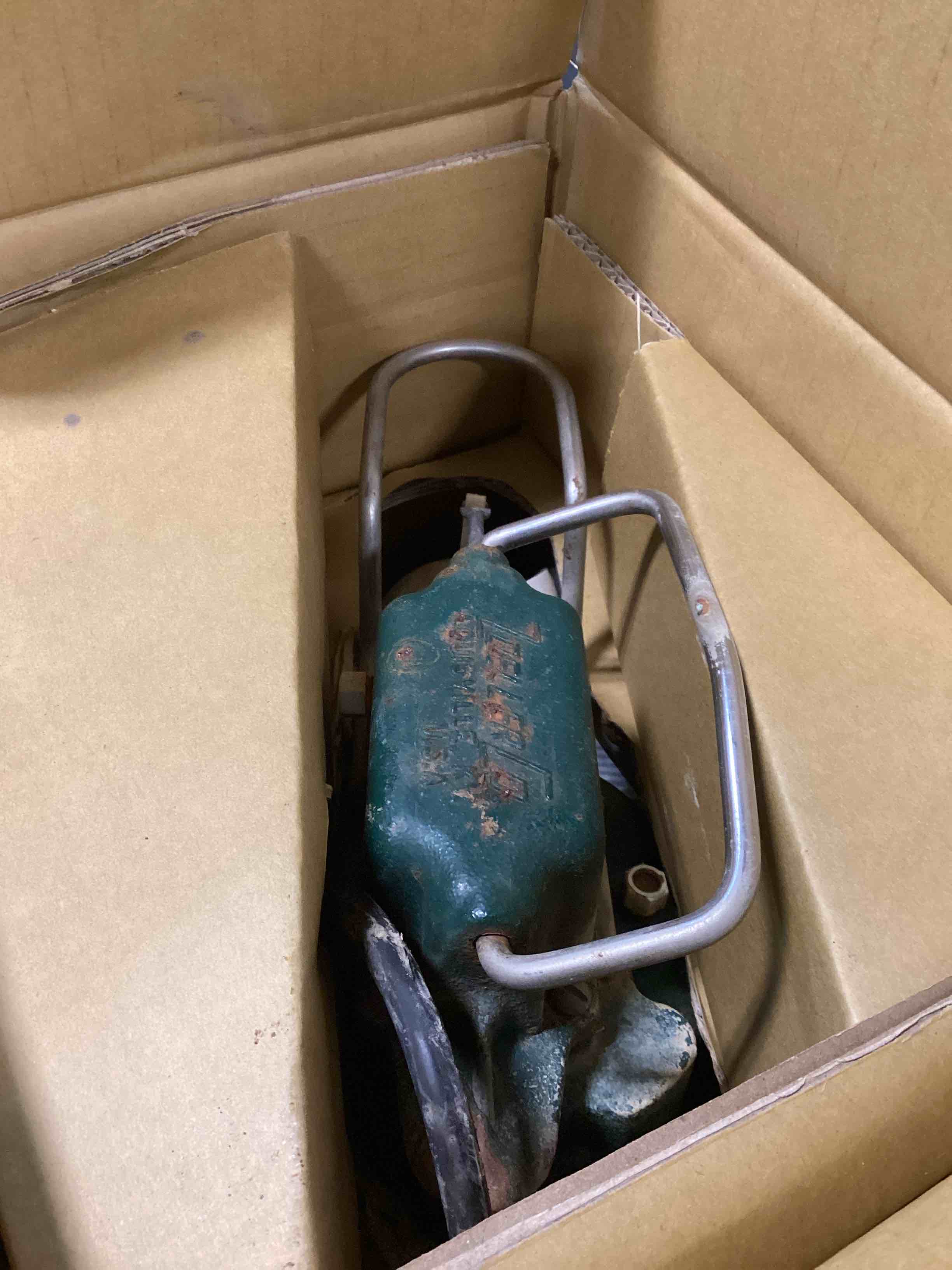 Condition photo showing As Is for zoeller 1/3 hp pro 115v cast iron submersible sump pump